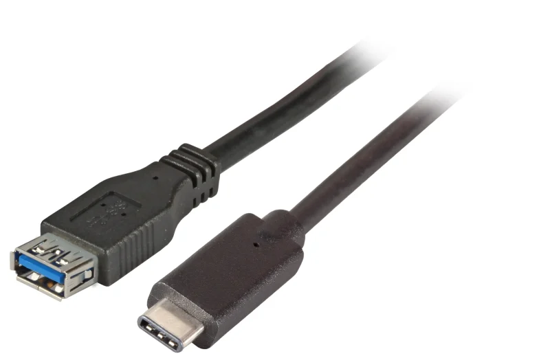 USB3.2 Gen.1 Adapterkabel, A/C – Bu-St 3A, 5Gbit, 0,2m