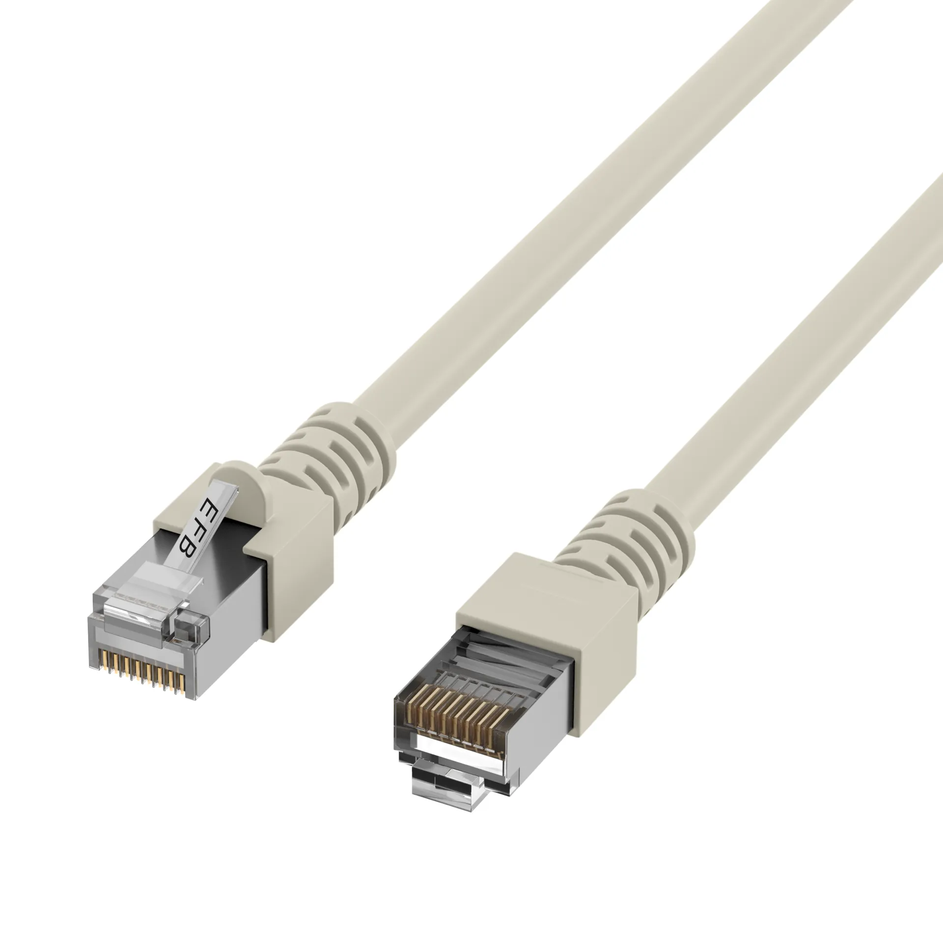 RJ45 Patchkabel Cat.5e SF/UTP PVC CCA grau 0,25m – Bild 3