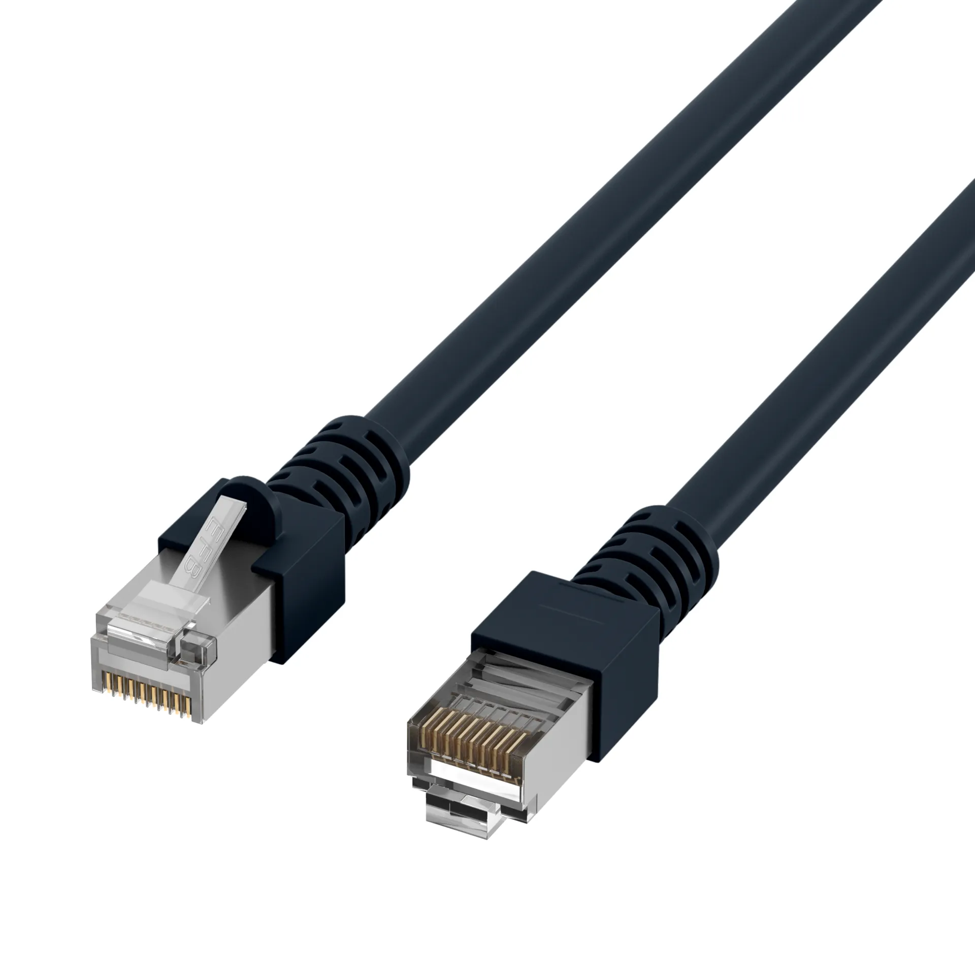 RJ45 Patchkabel Cat.5e SF/UTP PVC CCA schwarz 7,5m – Bild 3