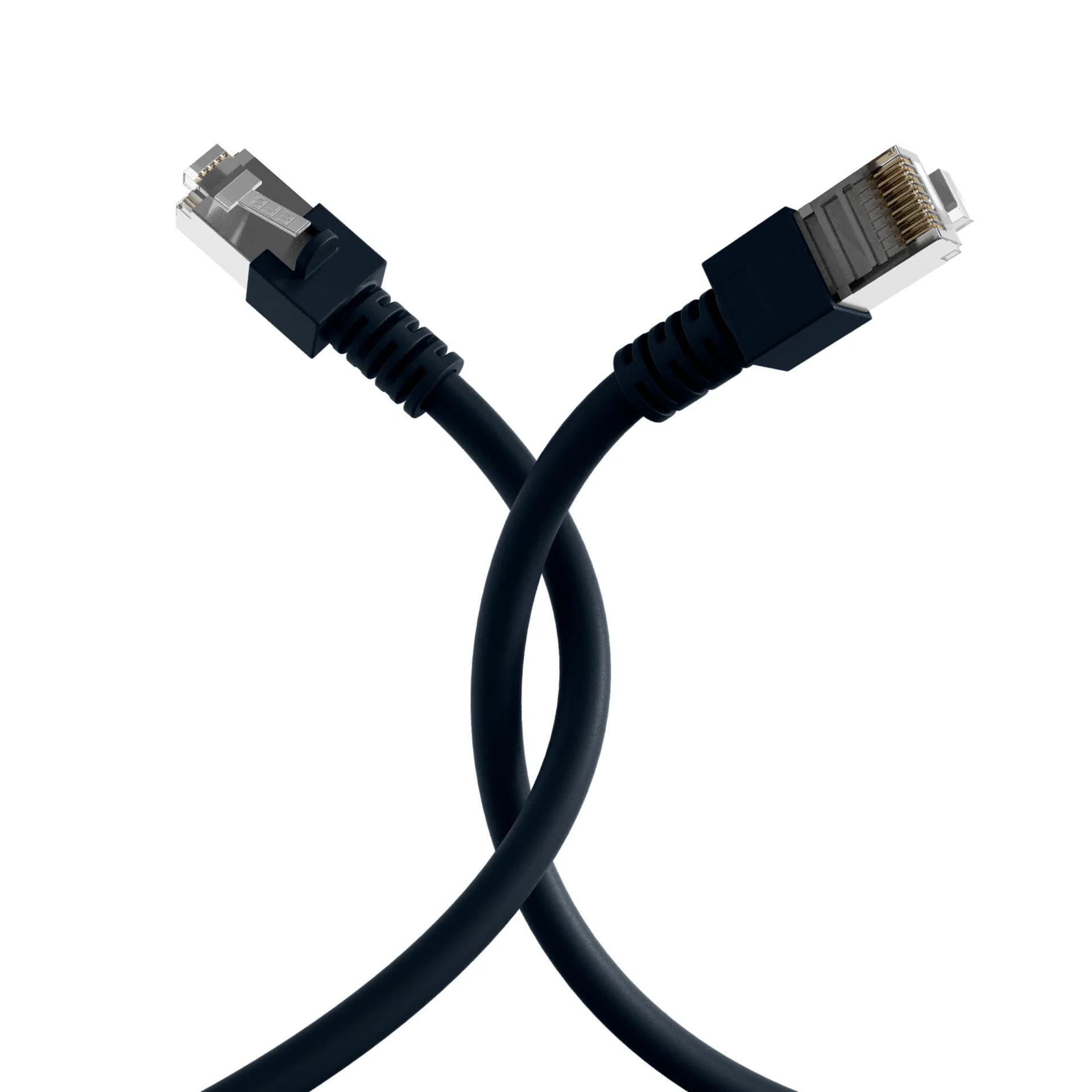 RJ45 Patchkabel Cat.5e SF/UTP PVC CCA schwarz 7,5m – Bild 4