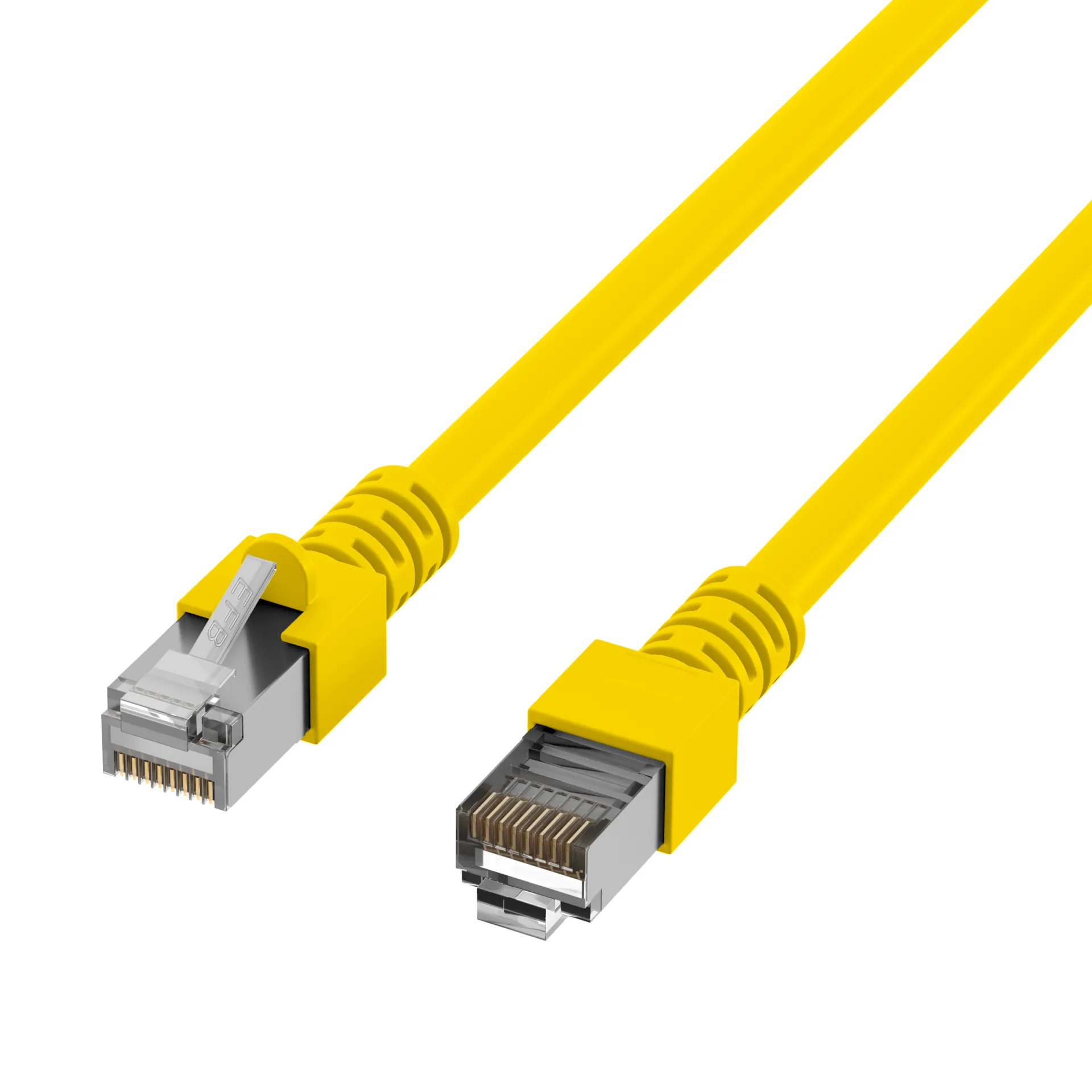 RJ45 Patchkabel Cat.5e SF/UTP PVC CCA gelb 3m – Bild 3