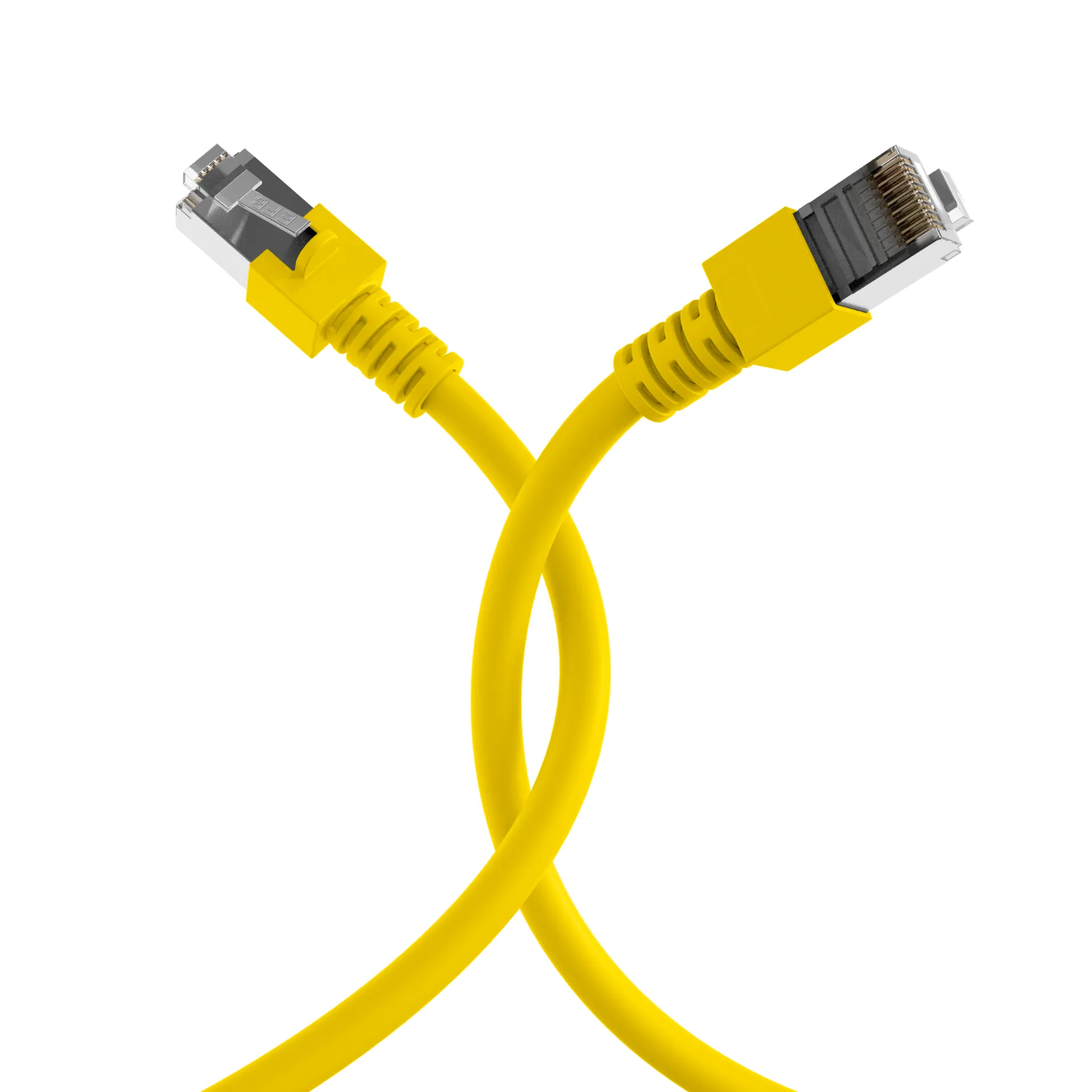RJ45 Patchkabel Cat.5e SF/UTP PVC CCA gelb 3m – Bild 4