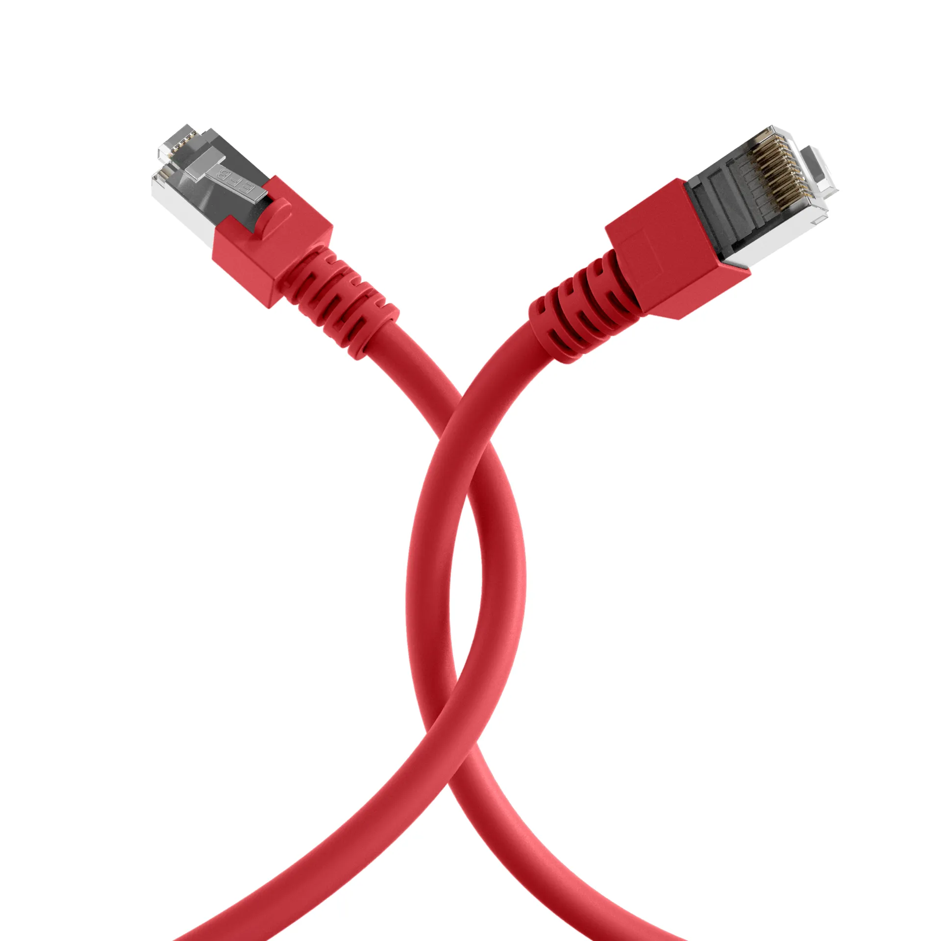 RJ45 Patchkabel Cat.5e SF/UTP PVC CCA rot 25m – Bild 4