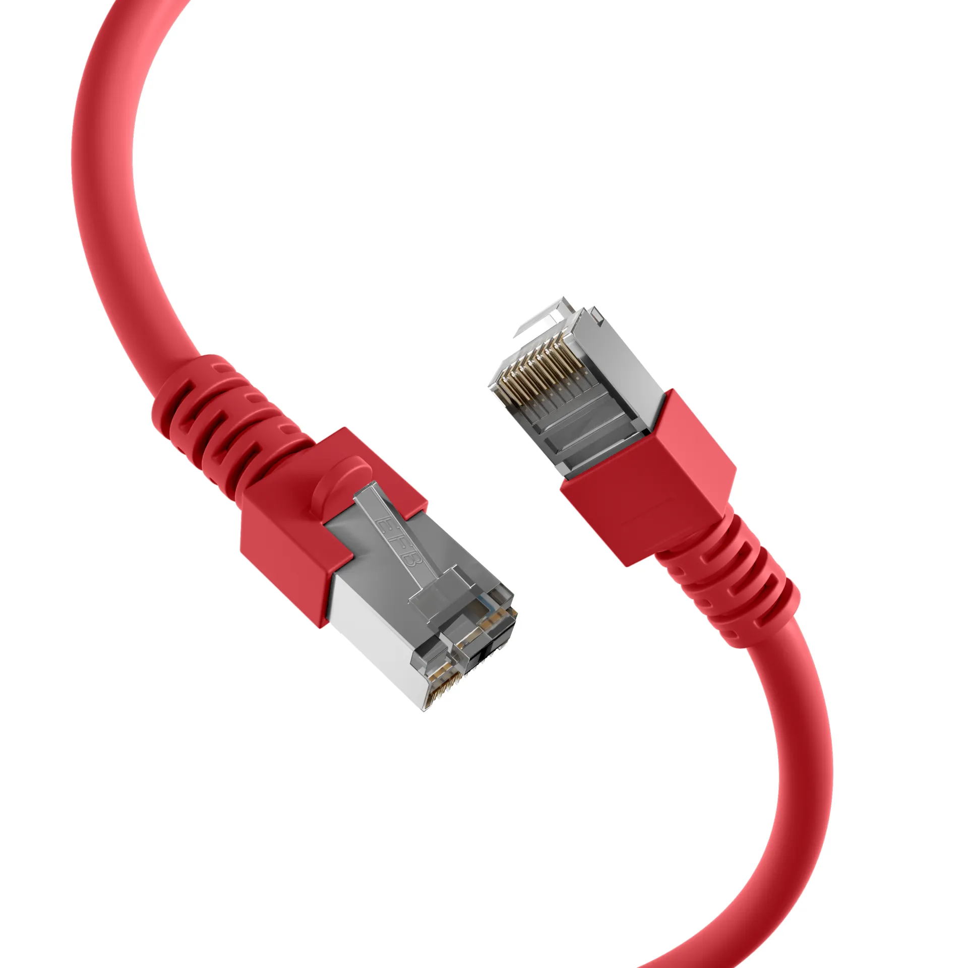 RJ45 Patchkabel Cat.5e SF/UTP PVC CCA rot 3m – Bild 2