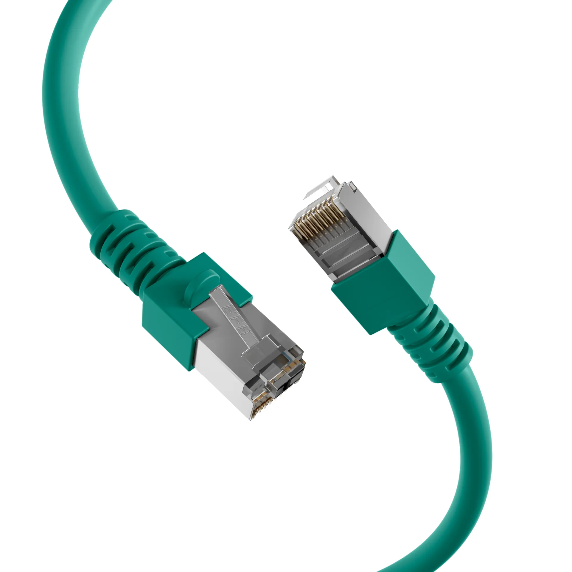 RJ45 Patchkabel Cat.5e SF/UTP PVC CCA grün 5m – Bild 2