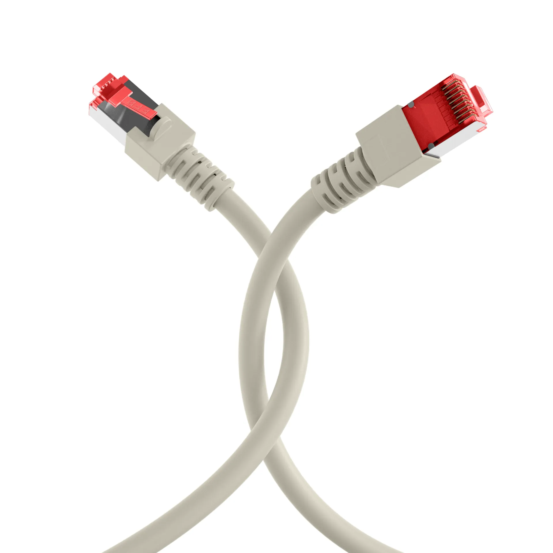 RJ45 Patchkabel Cat.6 S/FTP LSZH grau 2m – Bild 4