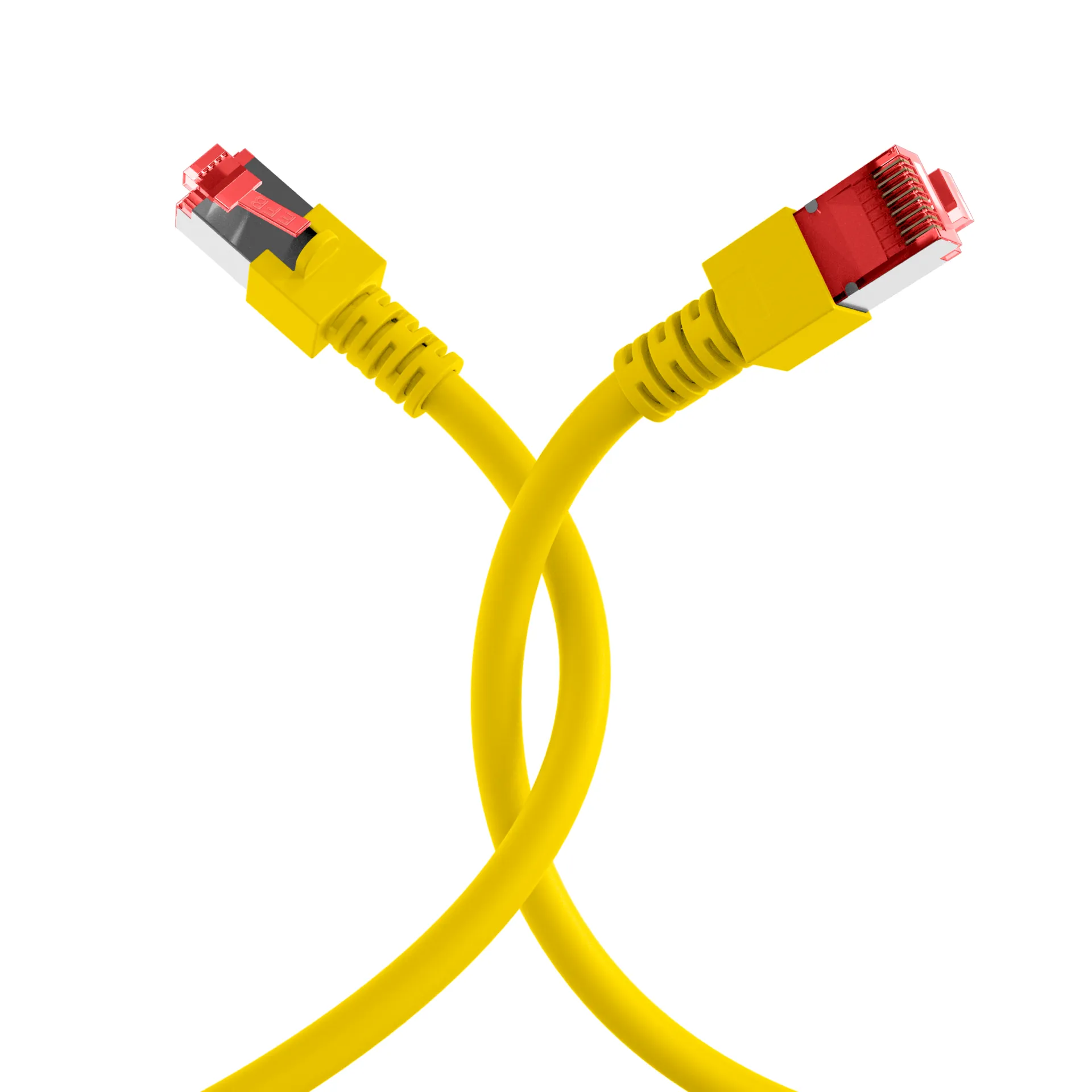 RJ45 Patchkabel Cat.6 S/FTP LSZH gelb 1,5m – Bild 4