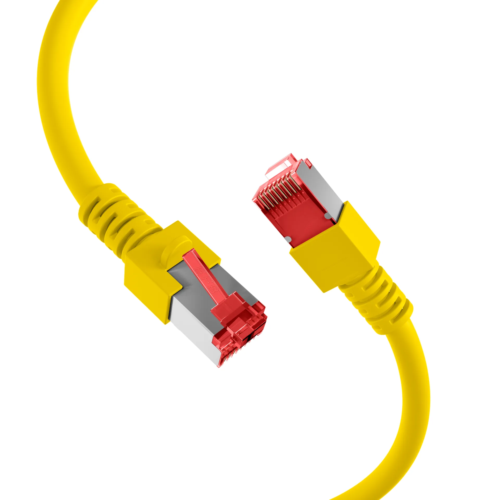 RJ45 Patchkabel Cat.6 S/FTP LSZH gelb 2m – Bild 2