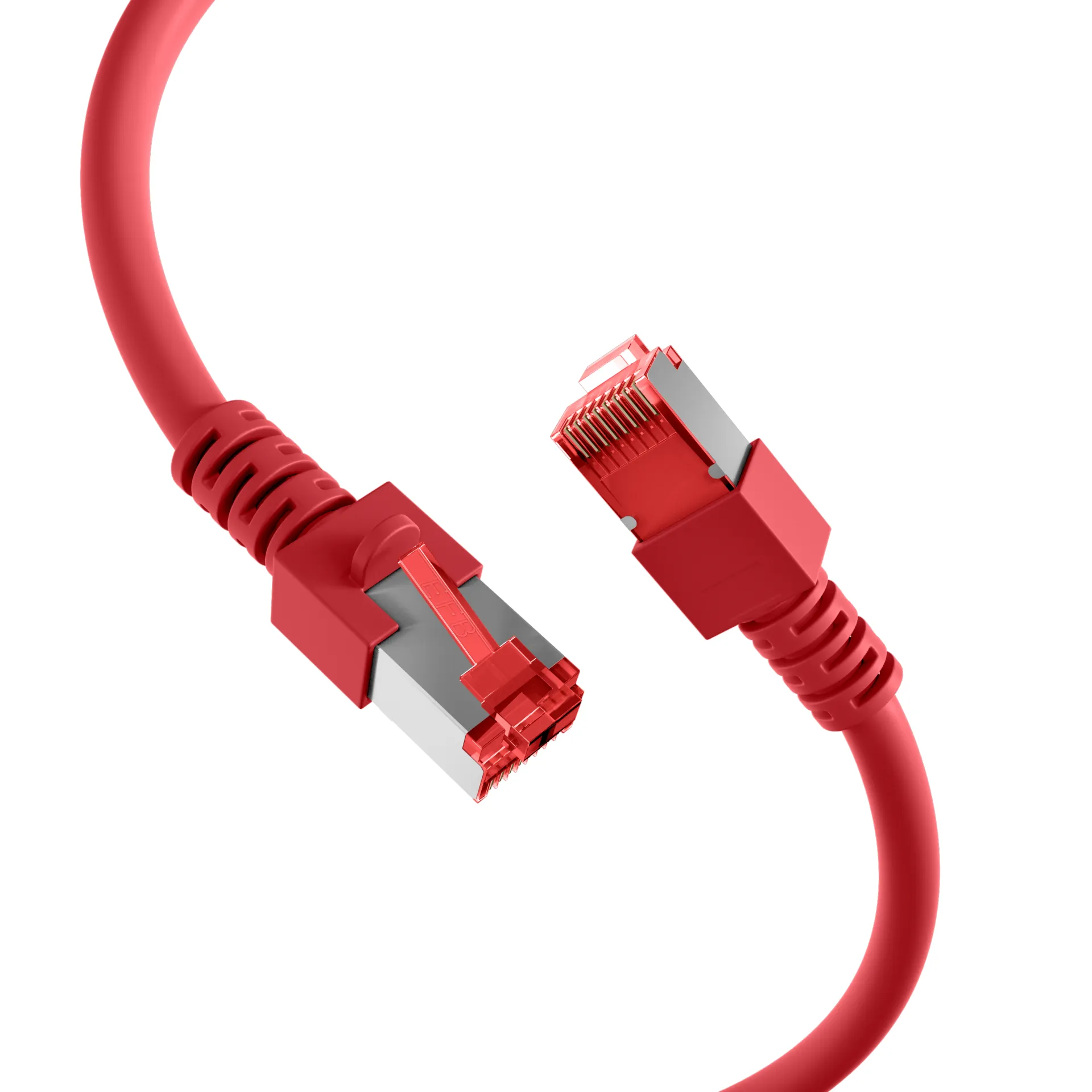 RJ45 Patchkabel Cat.6 S/FTP LSZH rot 0,5m – Bild 2