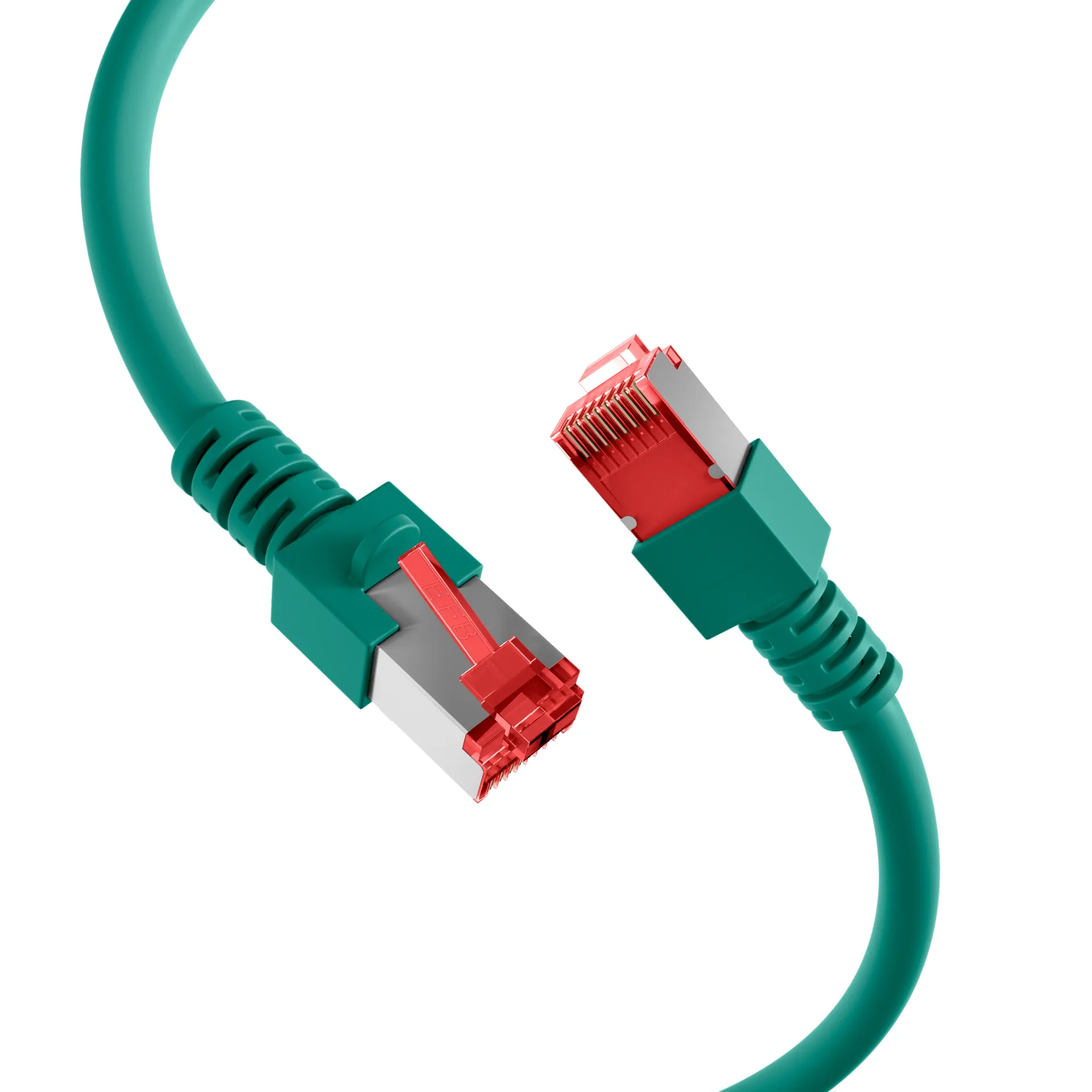RJ45 Patchkabel Cat.6 S/FTP LSZH grün 0,5m – Bild 2