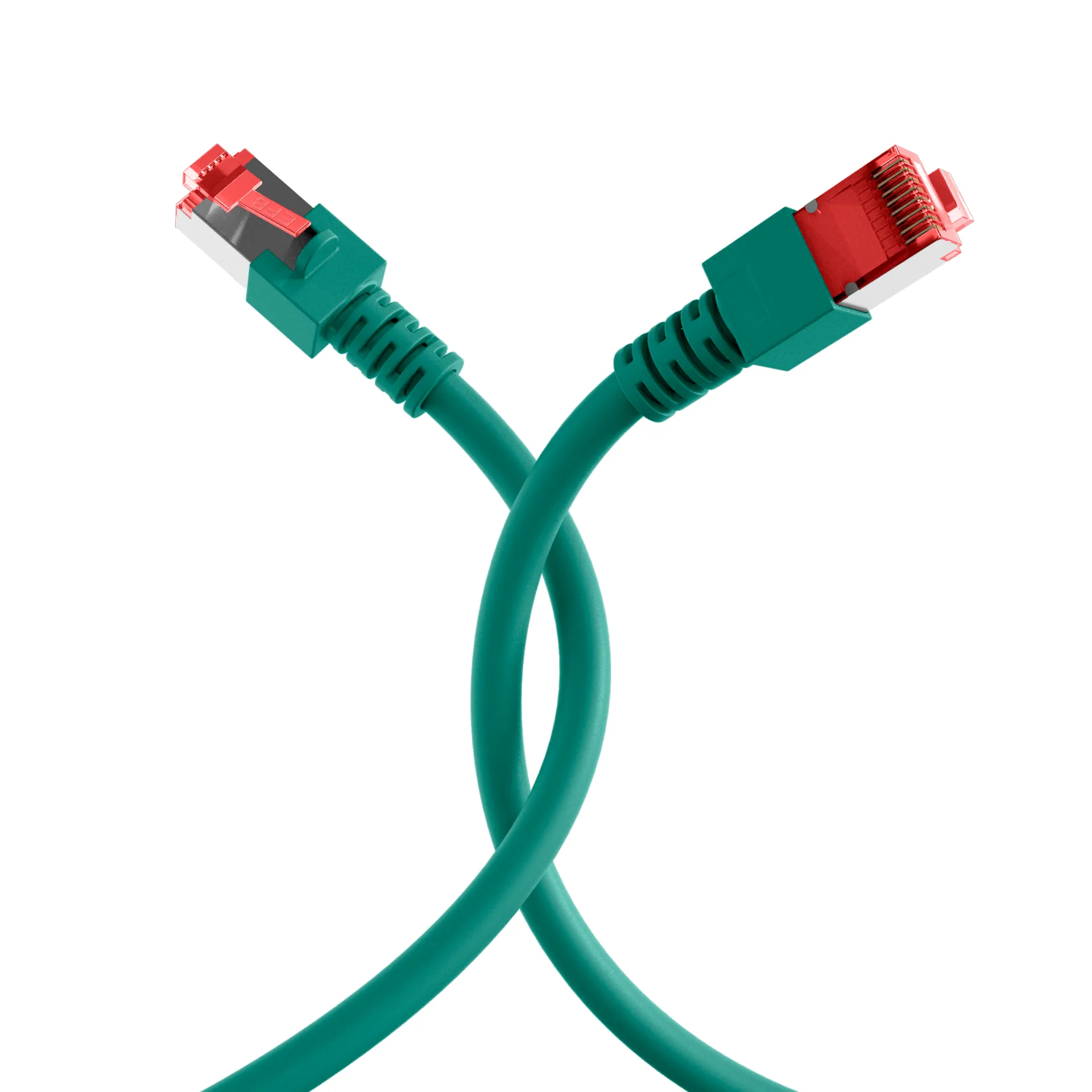 RJ45 Patchkabel Cat.6 S/FTP LSZH grün 0,5m – Bild 4