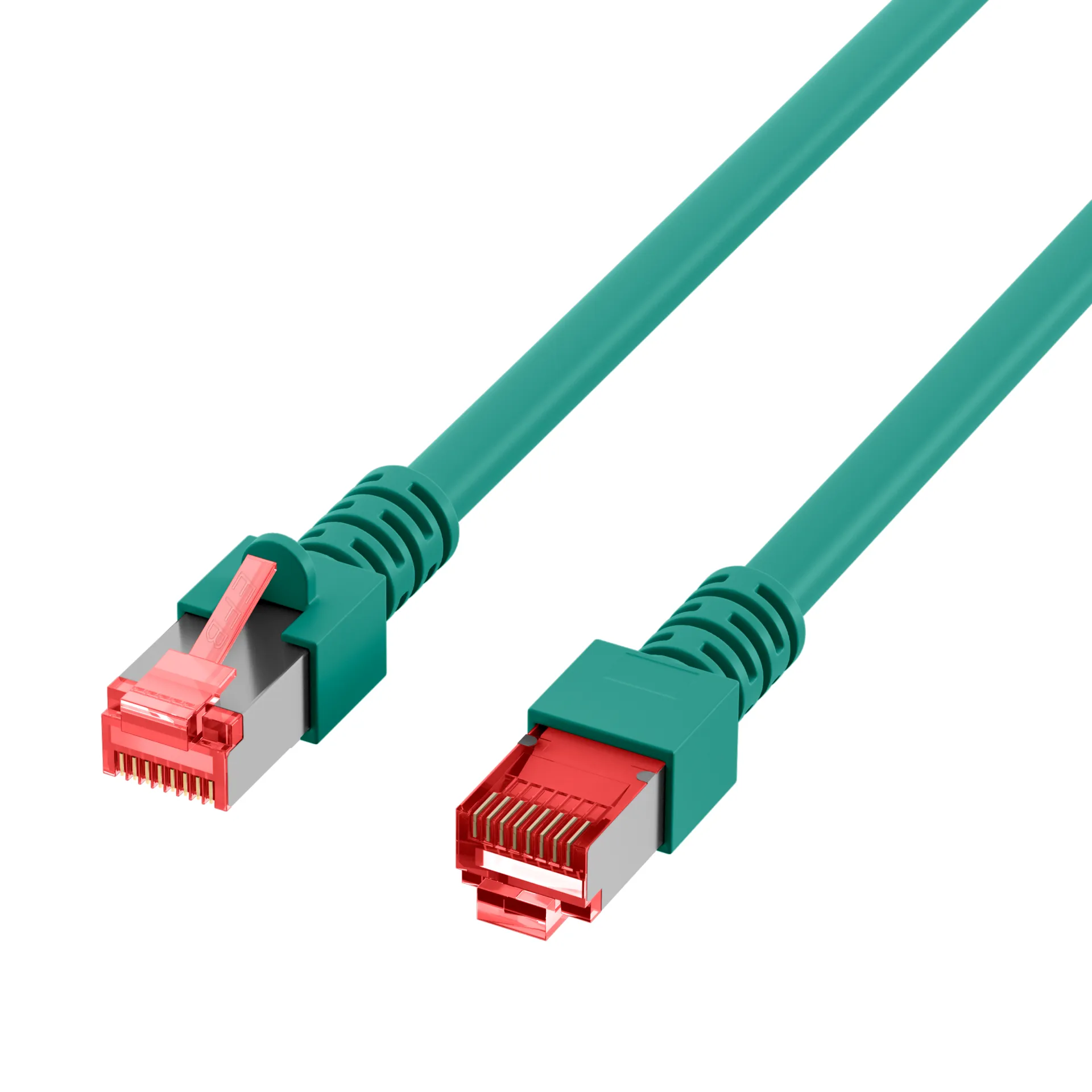 RJ45 Patchkabel Cat.6 S/FTP LSZH grün 1m – Bild 3