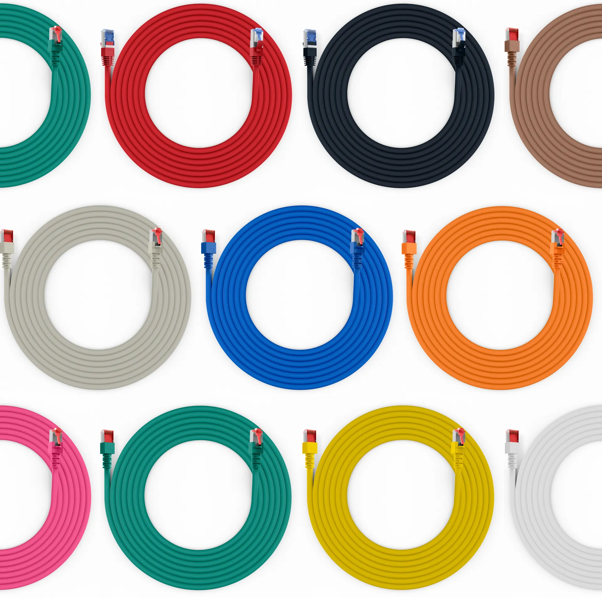 RJ45 Patchkabel Cat.6 S/FTP LSZH schwarz 0,25m – Bild 5