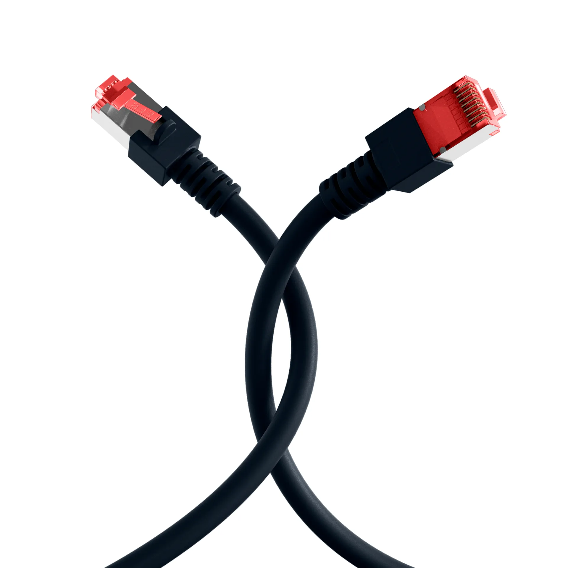 RJ45 Patchkabel Cat.6 S/FTP LSZH schwarz 1m – Bild 14