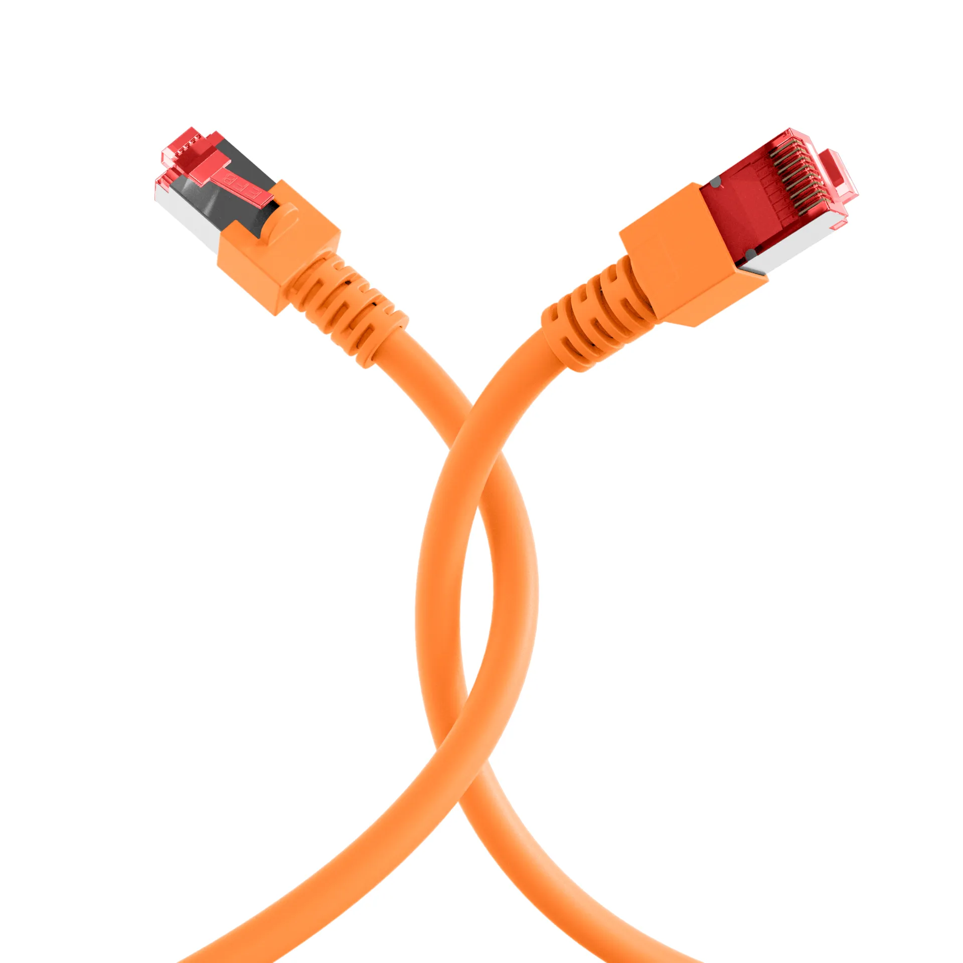 RJ45 Patchkabel Cat.6 S/FTP LSZH orange 2m – Bild 14