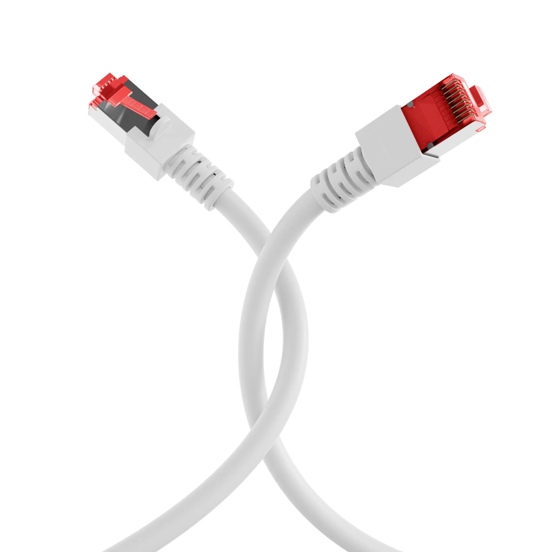 RJ45 Patchkabel Cat.6 S/FTP LSZH weiß 0,5m – Bild 4
