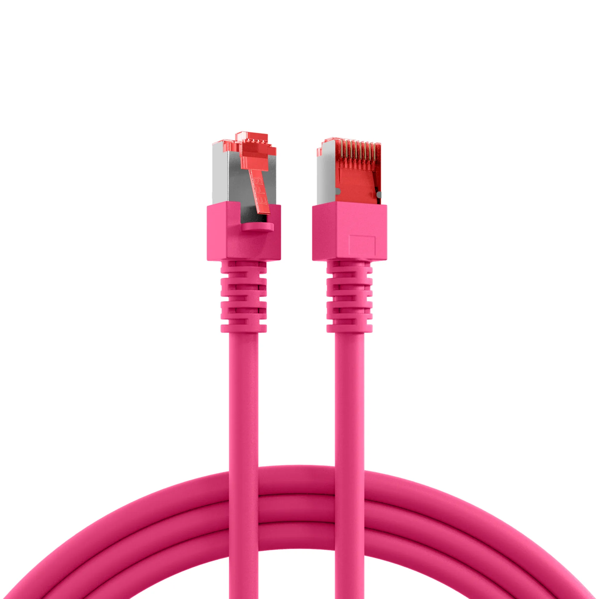 RJ45 Patchkabel Cat.6 S/FTP LSZH magenta 2m – Bild 11