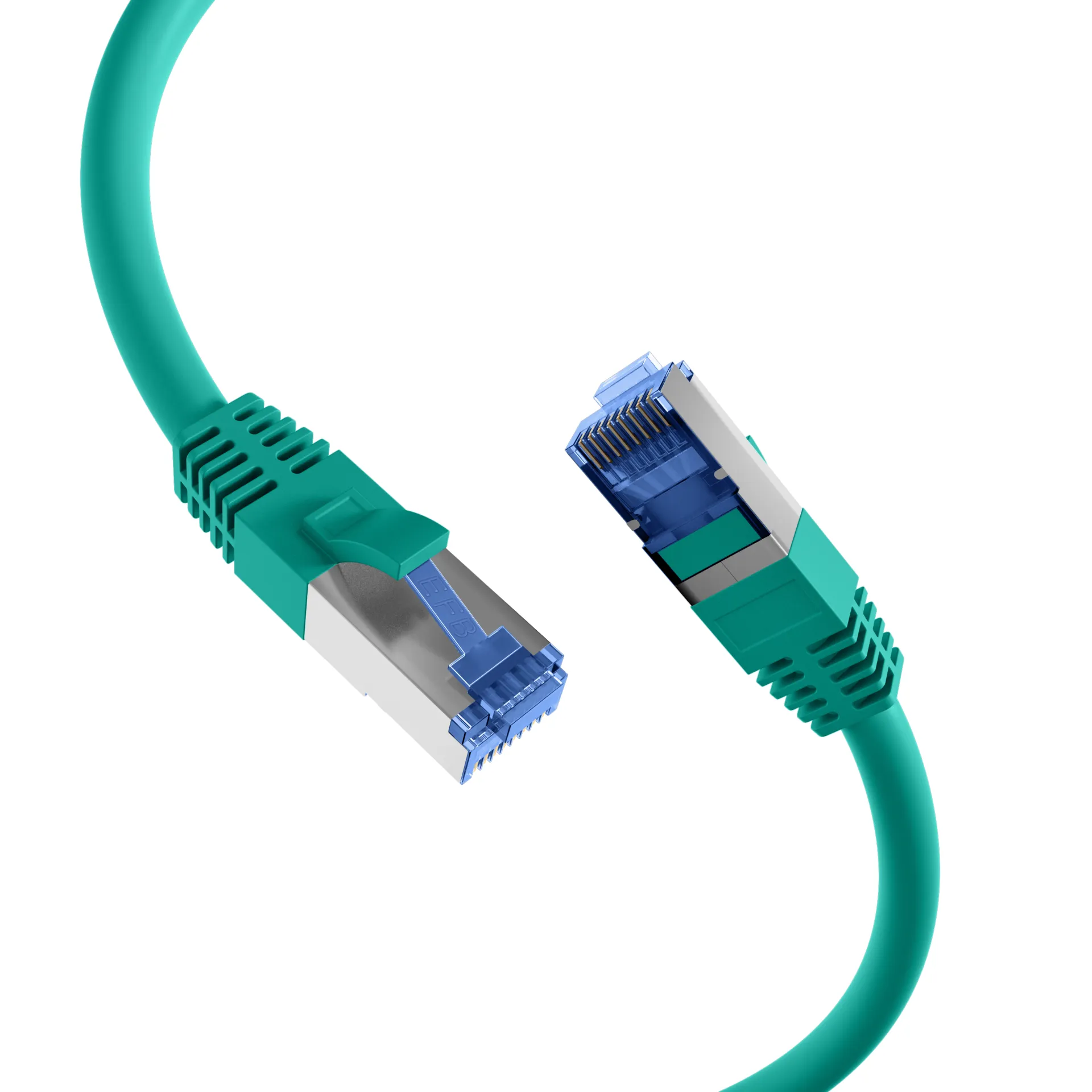 RJ45 Patchkabel Cat.6A S/FTP TPE Cat.7 Rohkabel superflex grün 7,5m – Bild 2