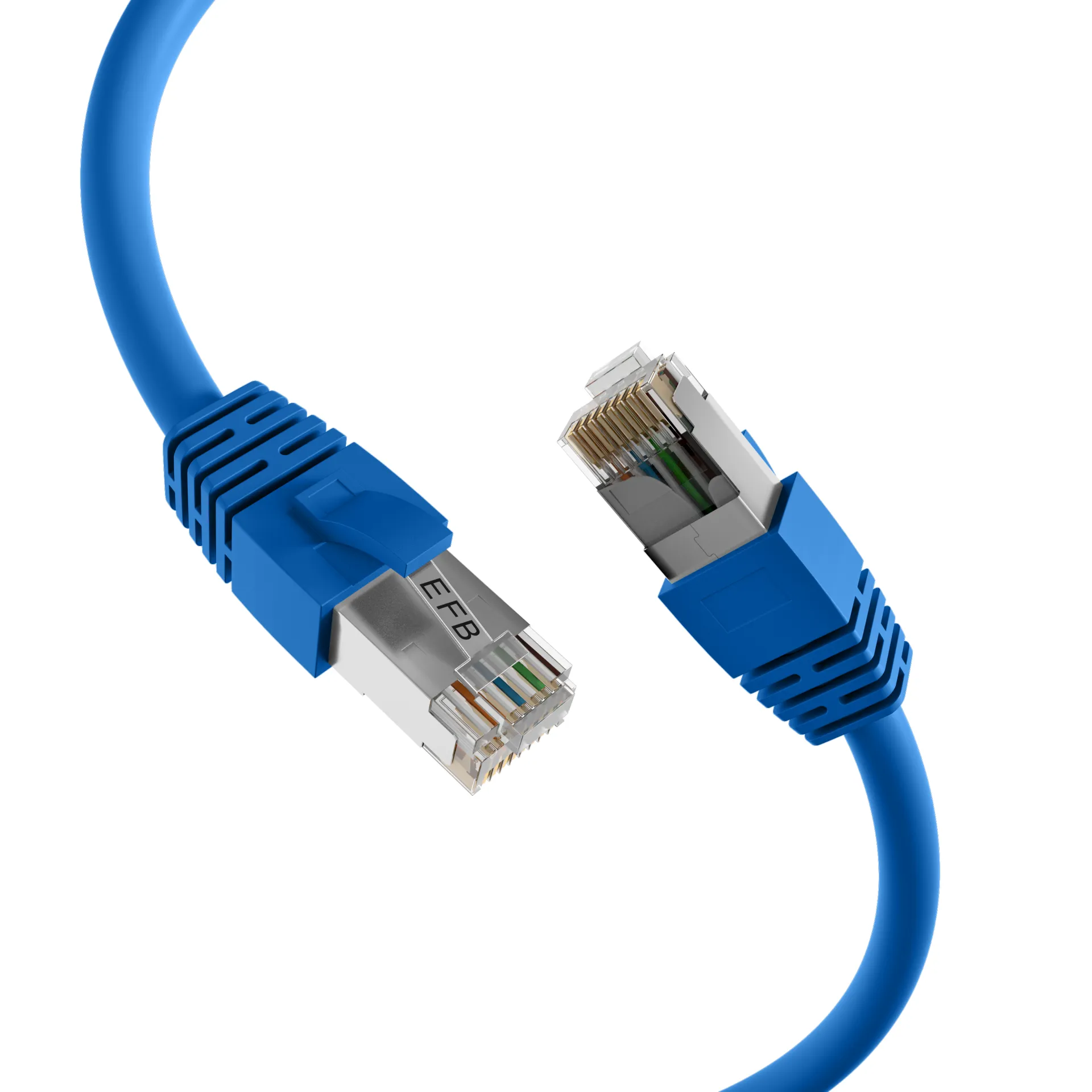 RJ45 Patchkabel Cat.8.1 S/FTP LSZH BC blau 0,5m – Bild 2