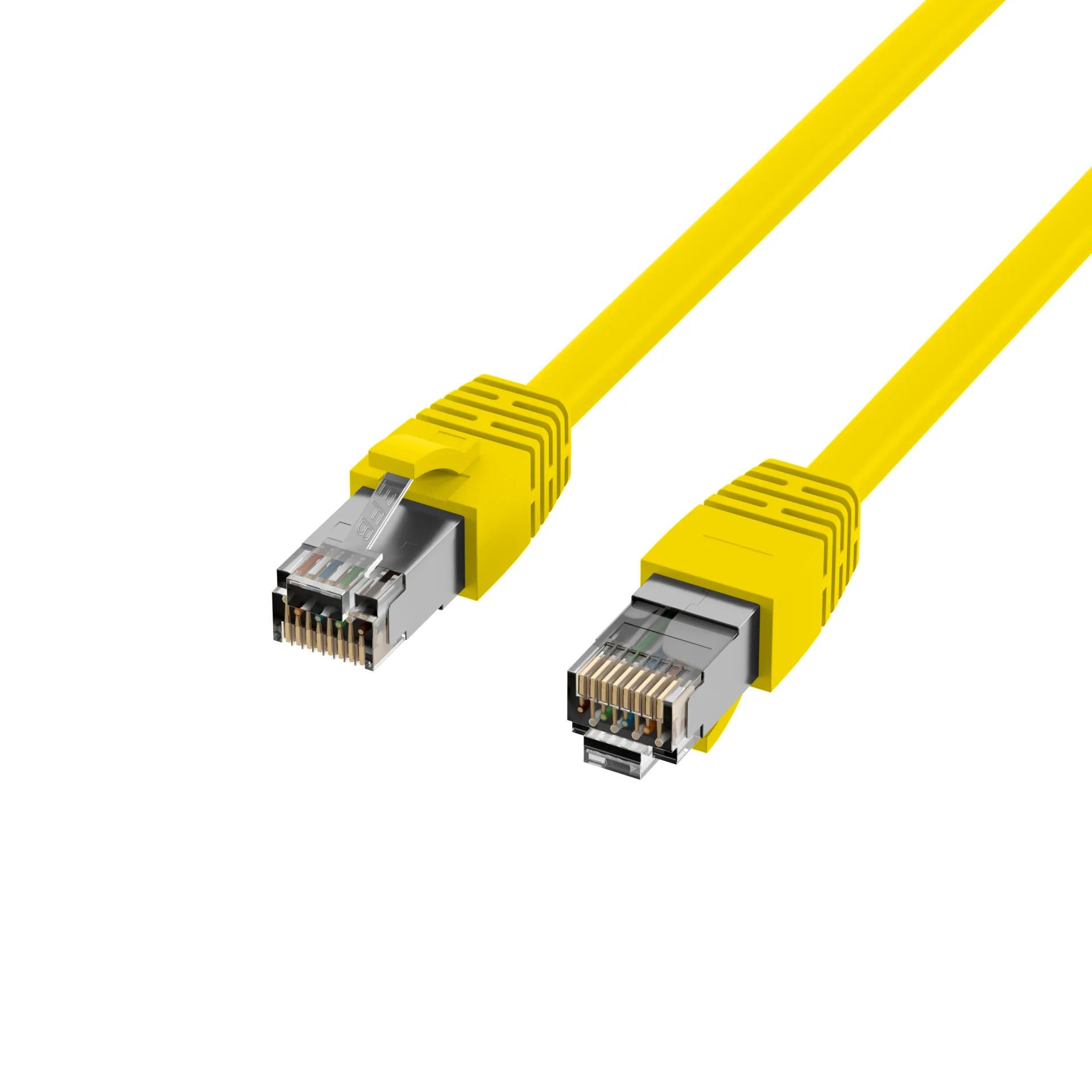 RJ45 Patchkabel Cat.8.1 S/FTP LSZH BC gelb 5m – Bild 3