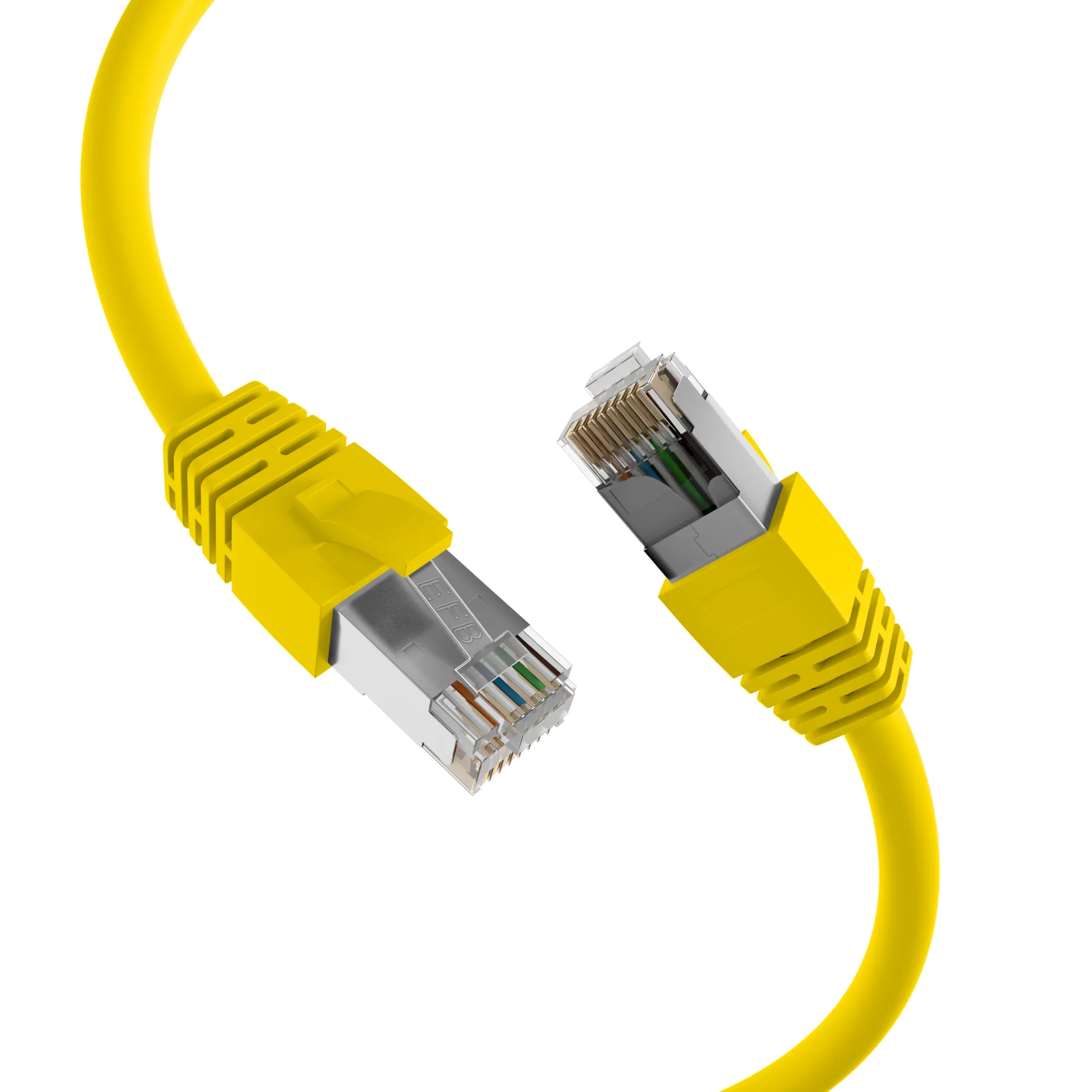 RJ45 Patchkabel Cat.8.1 S/FTP LSZH BC gelb 7,5m – Bild 2