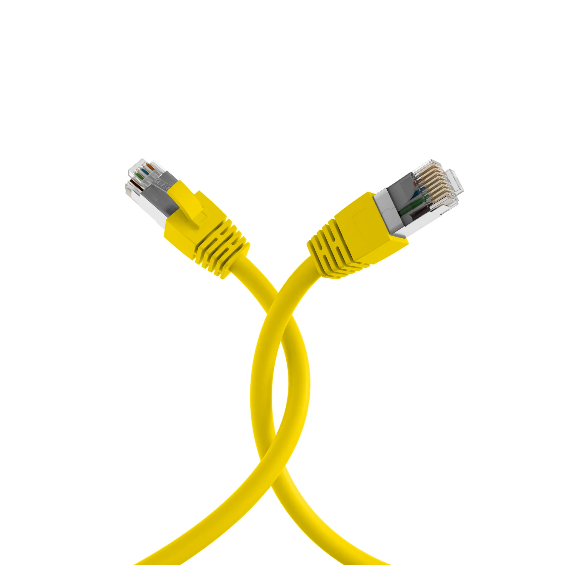RJ45 Patchkabel Cat.8.1 S/FTP LSZH BC gelb 7,5m – Bild 4