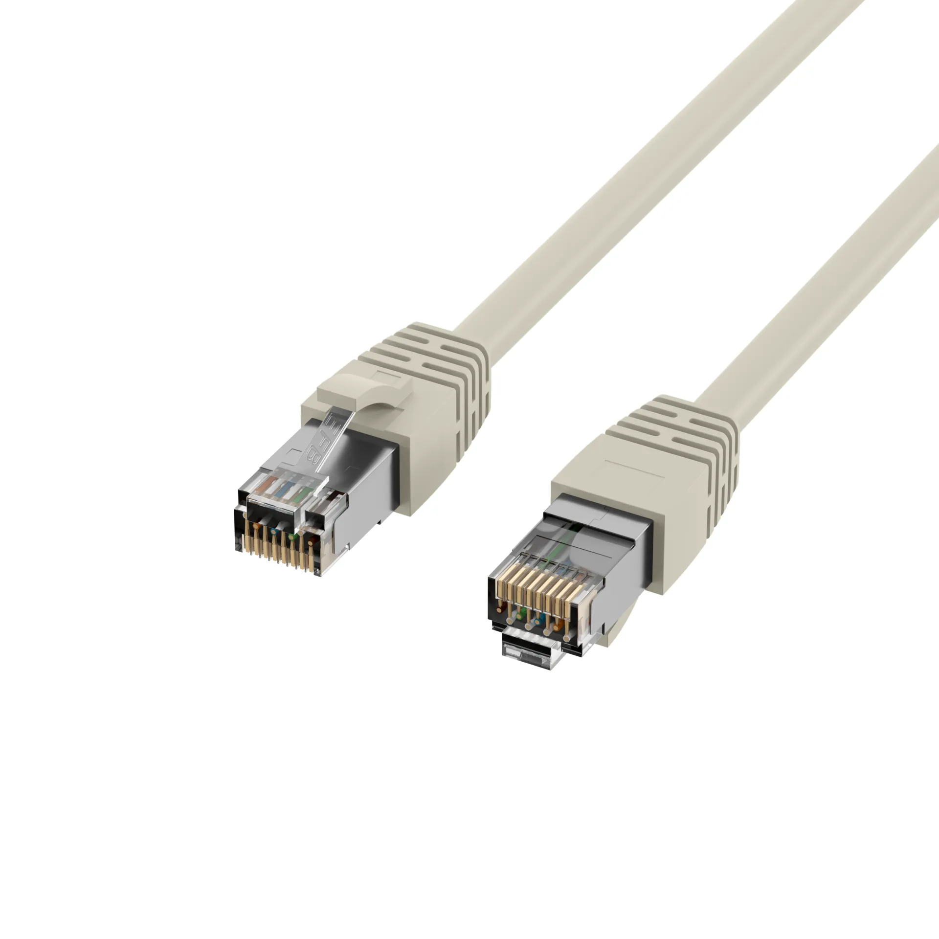 RJ45 Patchkabel Cat.8.1 S/FTP LSZH BC grau 2m – Bild 3
