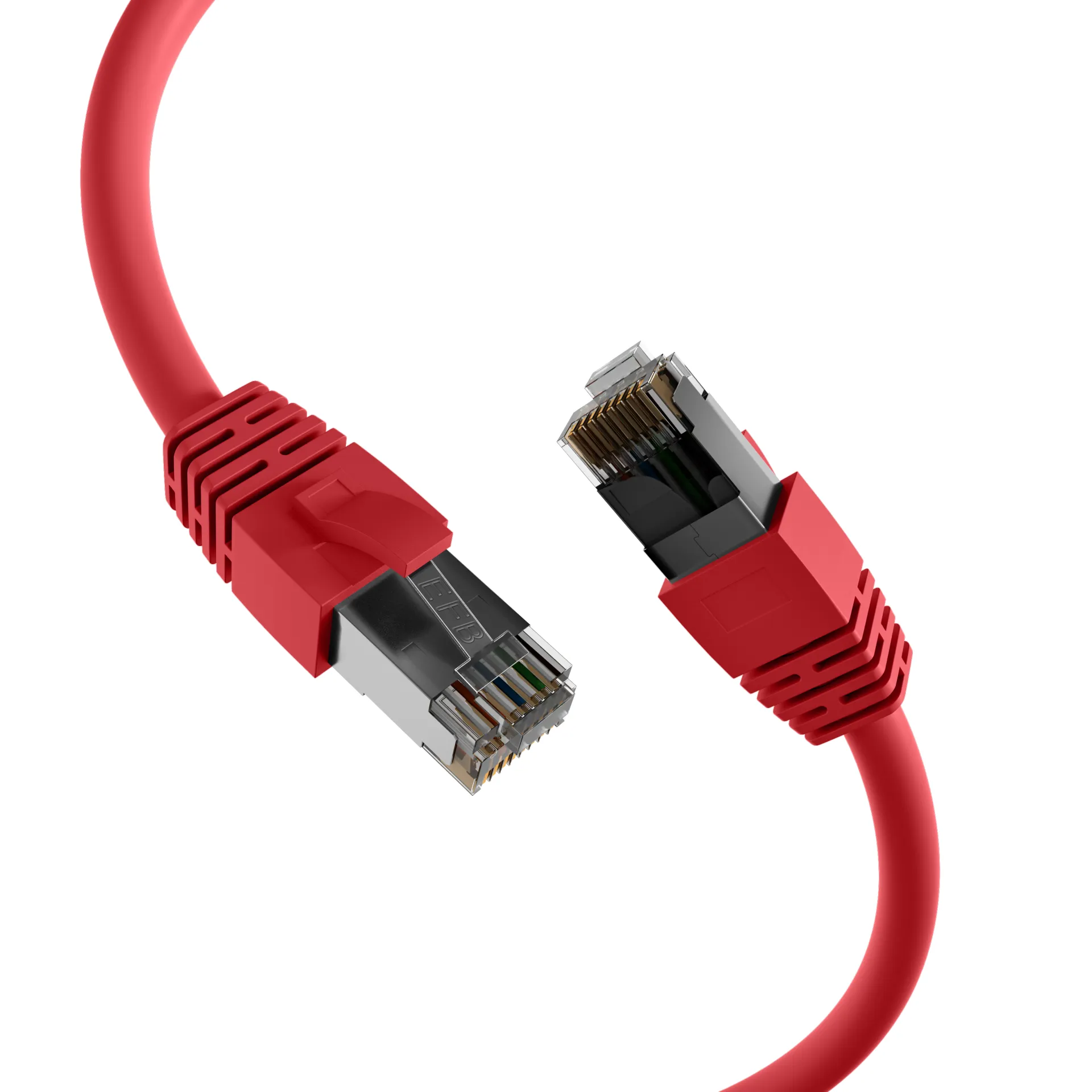 RJ45 Patchkabel Cat.8.1 S/FTP LSZH BC rot 0,5m – Bild 2