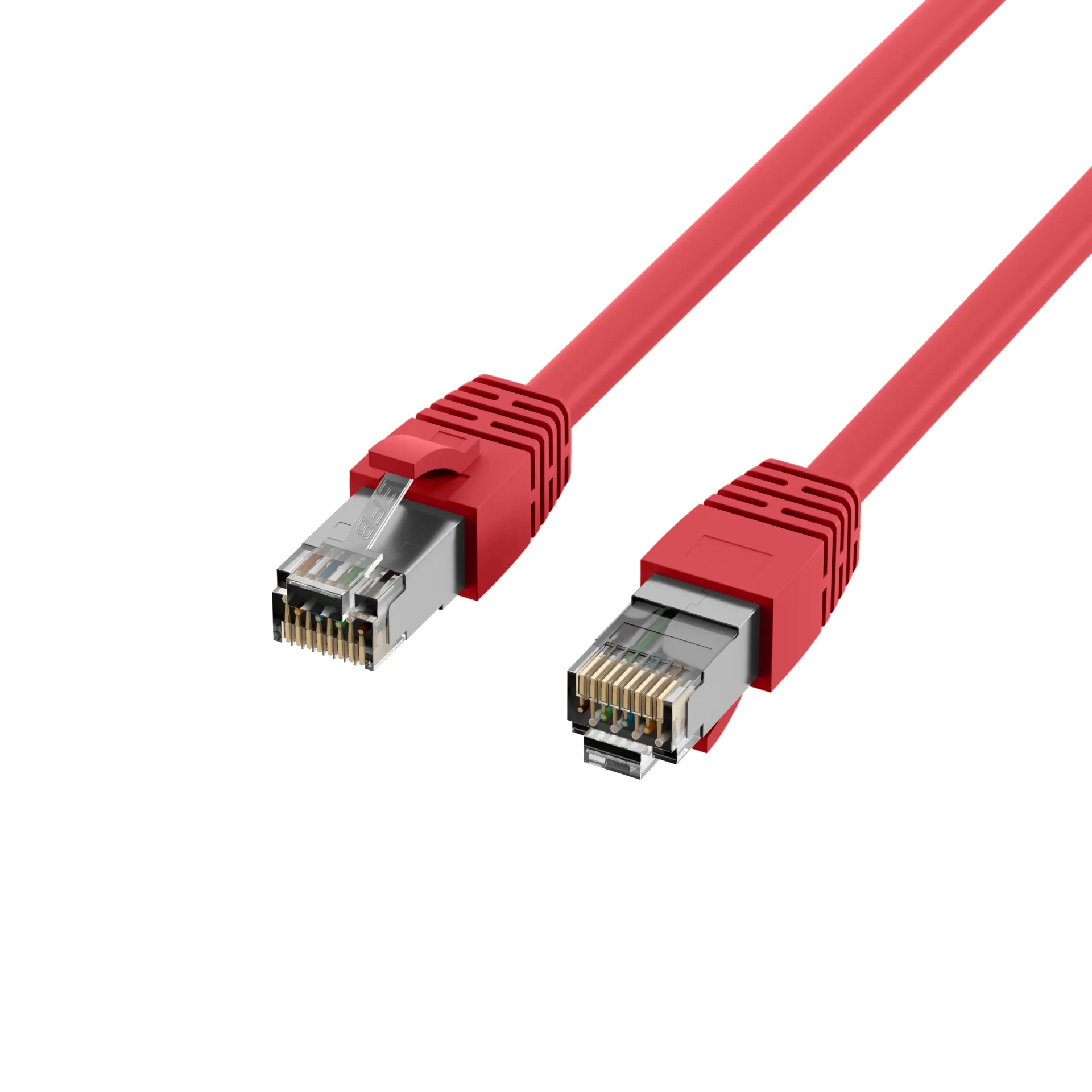 RJ45 Patchkabel Cat.8.1 S/FTP LSZH BC rot 1m – Bild 3