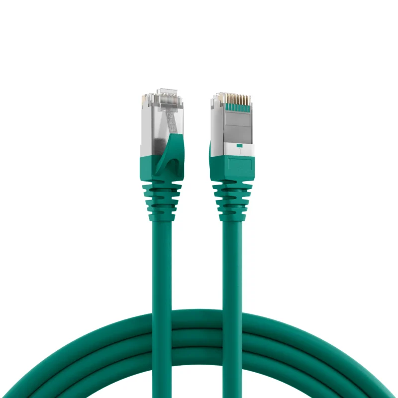 RJ45 Patchkabel Cat.5e SF/UTP PUR RAL6018 grün 0,5m