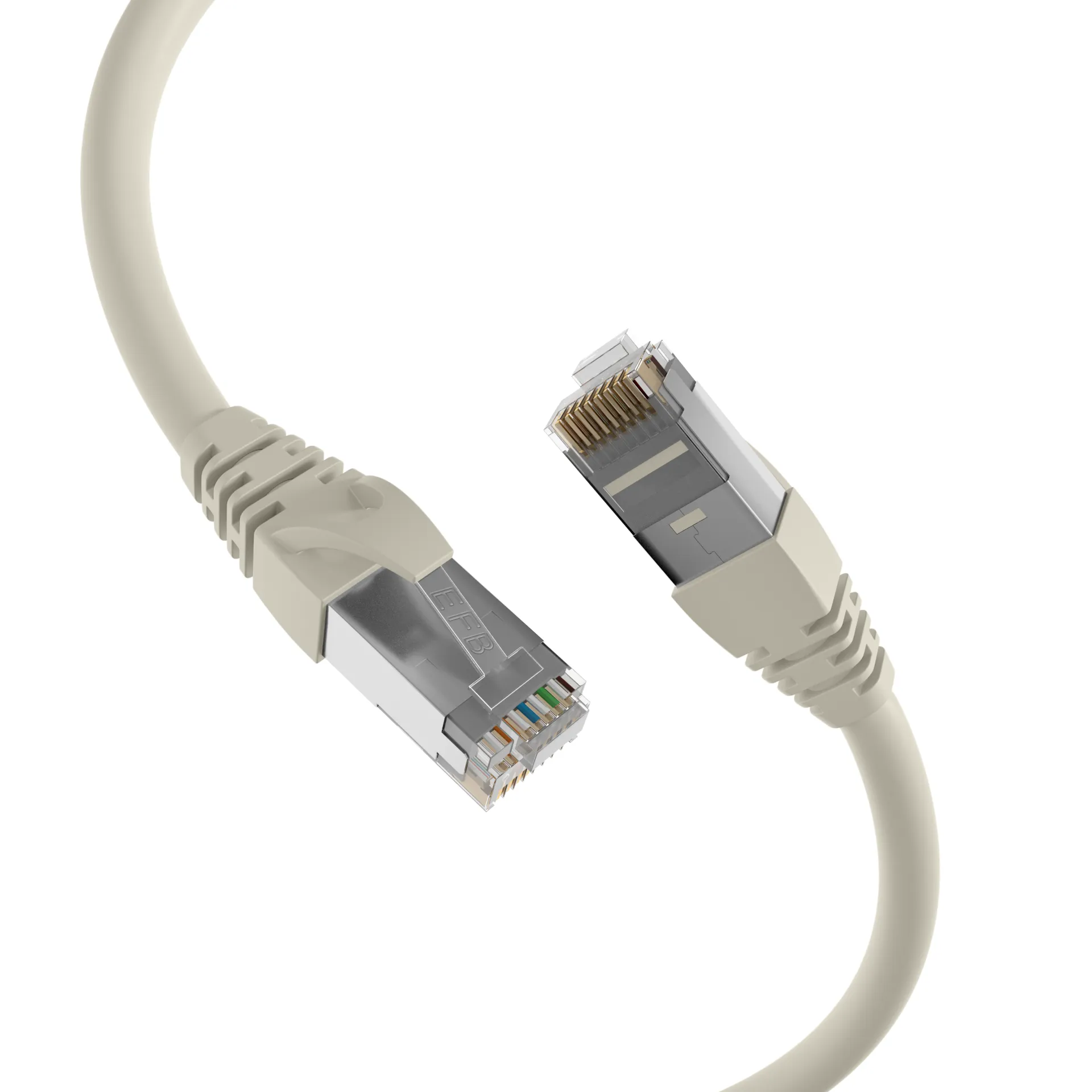 RJ45 Patchkabel Cat.6A S/FTP PVC UL grau 90m – Bild 2