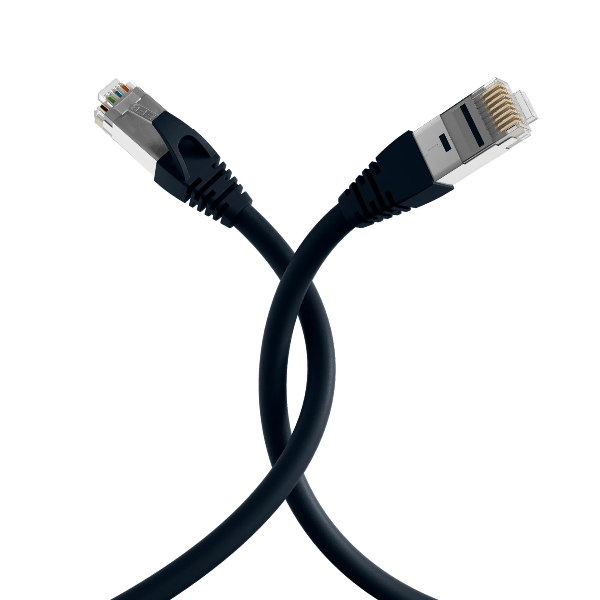 RJ45 Patchkabel Cat.6A S/FTP TPE schwarz 30m – Bild 4