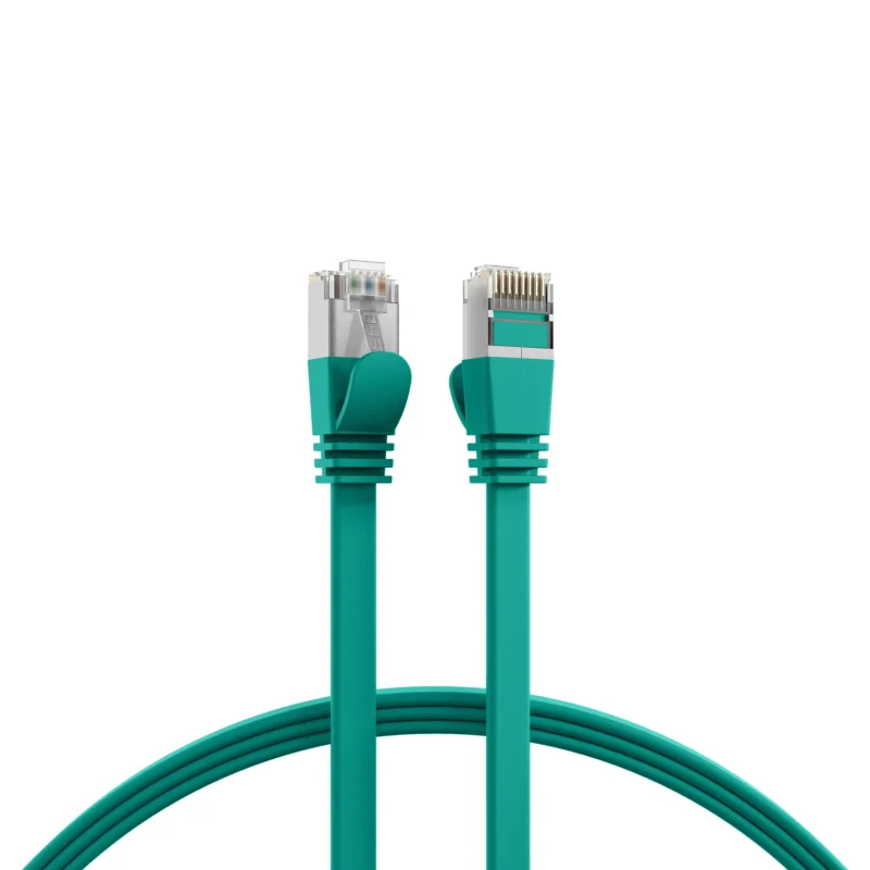 RJ45 Flachpatchkabel Cat.6A U/FTP PVC grün 3m