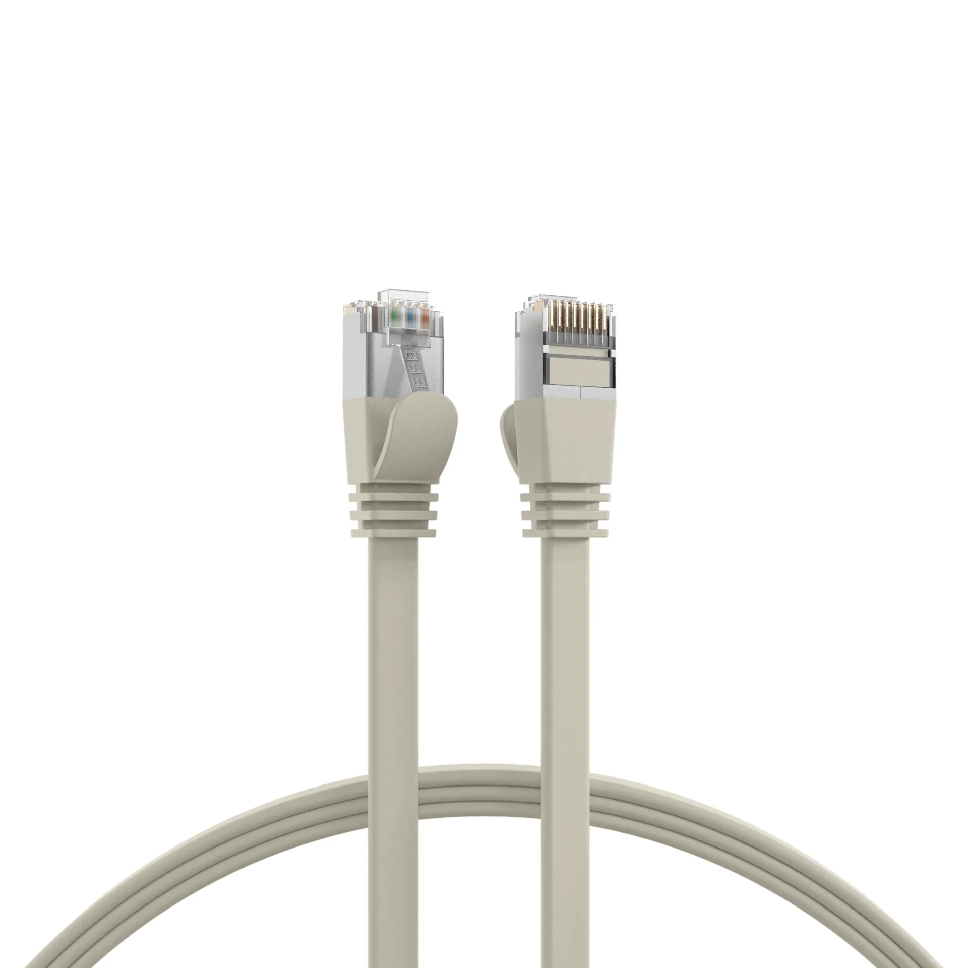 RJ45 Flachpatchkabel Cat.6A U/FTP PVC grau 3m