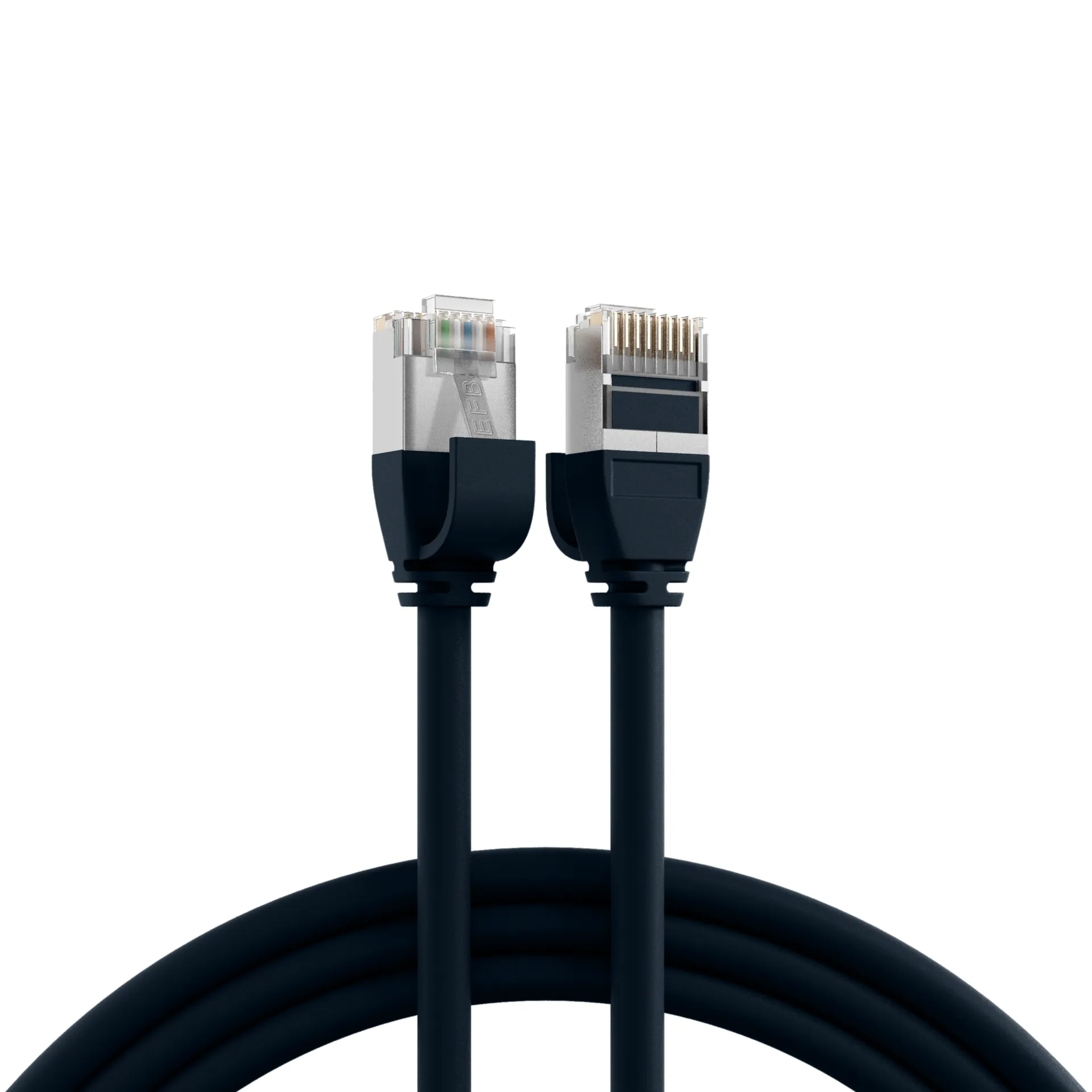 RJ45 Patchkabel Cat.6A U/FTP TPE 4mm ultraflex schwarz 1m – Bild 6