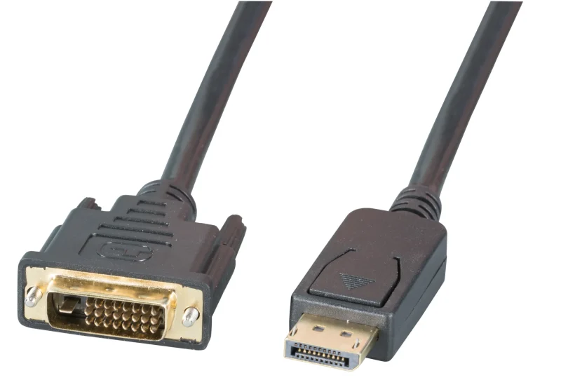 DisplayPort/DVI 24+1 Kabel, St-St, 3m, schwarz