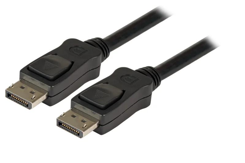 DisplayPort Kabel, Stecker-Stecker, 1m, schwarz, 8K120Hz