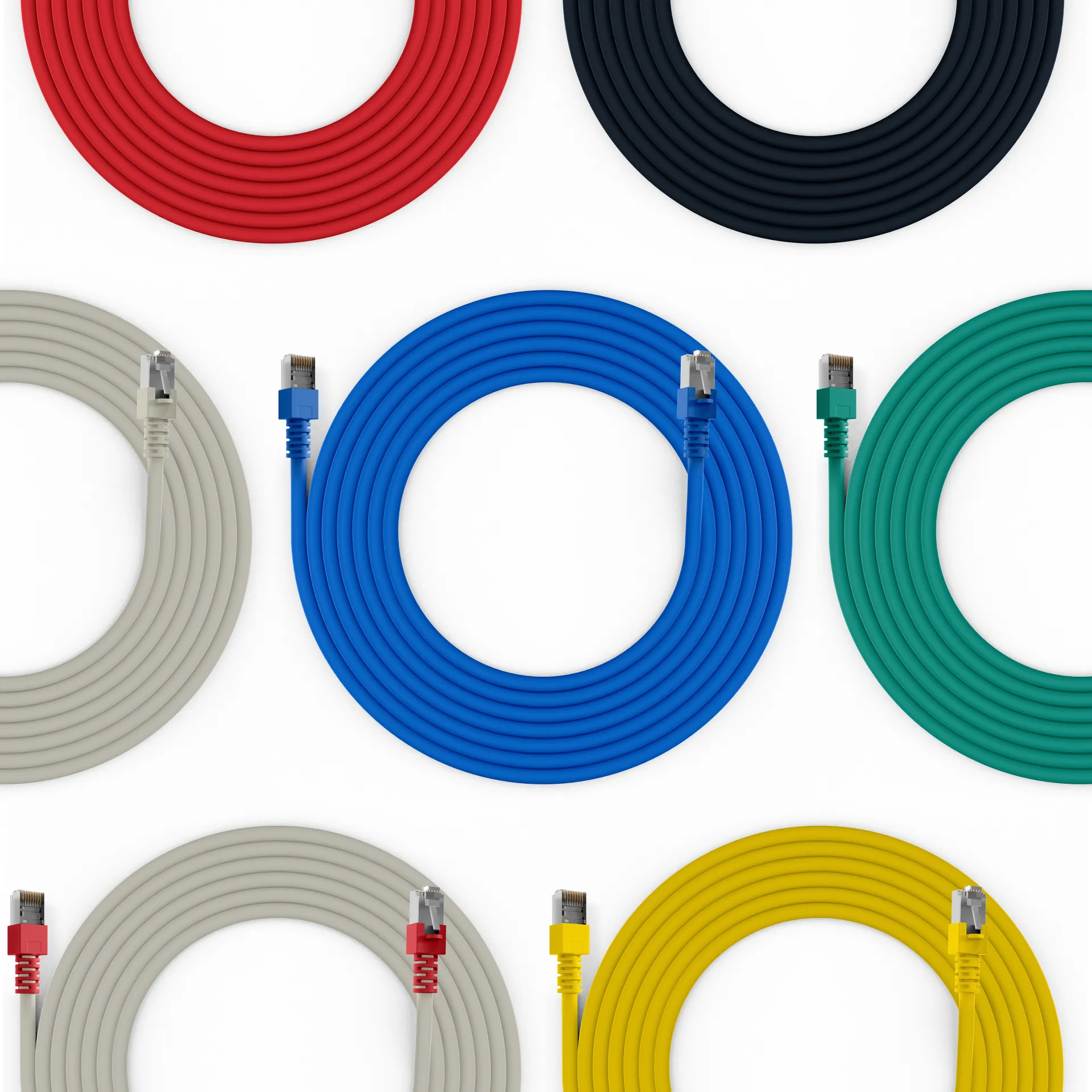 RJ45 Patchkabel Cat.5e SF/UTP LSZH Draka UC300 TM11 gelb 0,15m – Bild 5