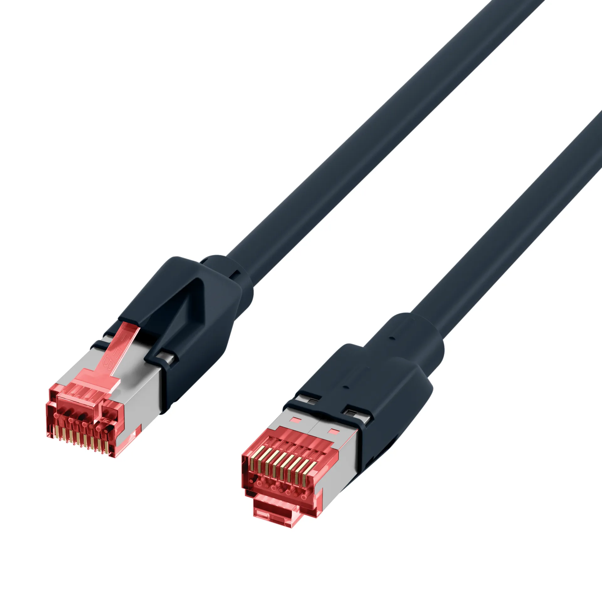 RJ45 Patchkabel Cat.6A S/FTP LSZH Draka UC900 TM21 schwarz 0,5m – Bild 3