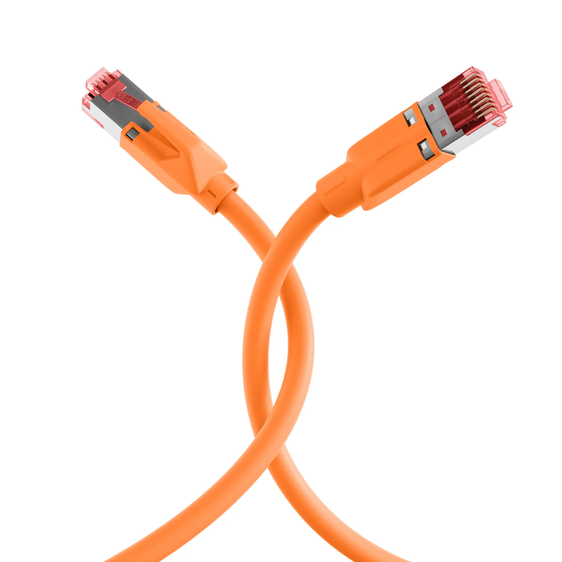 RJ45 Patchkabel Cat.6A S/FTP LSZH Draka UC900 TM21 orange 1m – Bild 4