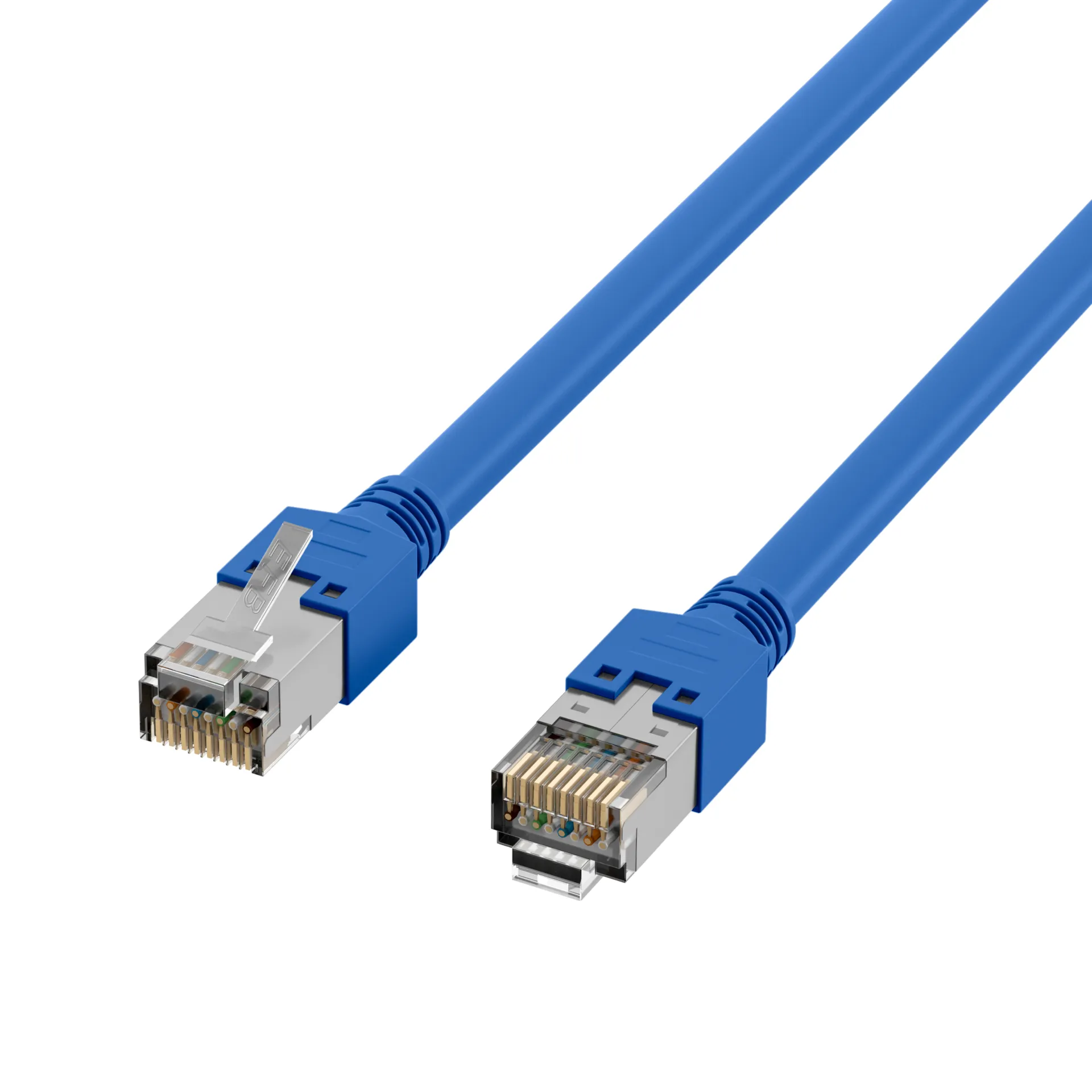 RJ45 Patchkabel Cat.5e F/UTP LSZH Draka UC300 TM11 blau 0,25m – Bild 3