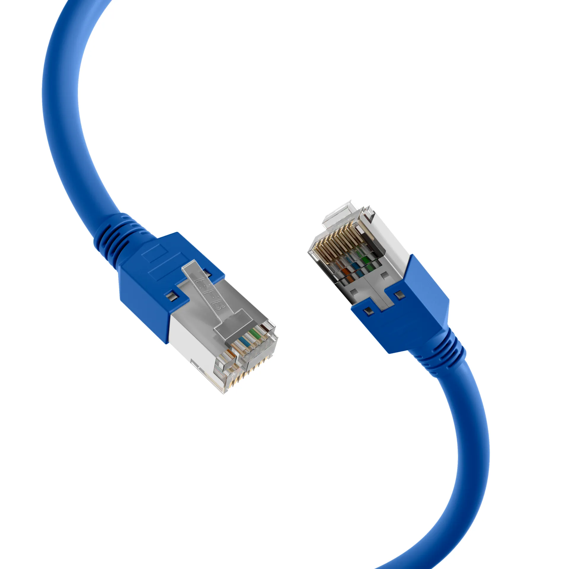 RJ45 Patchkabel Cat.5e F/UTP LSZH Draka UC300 TM11 blau 0,5m – Bild 2