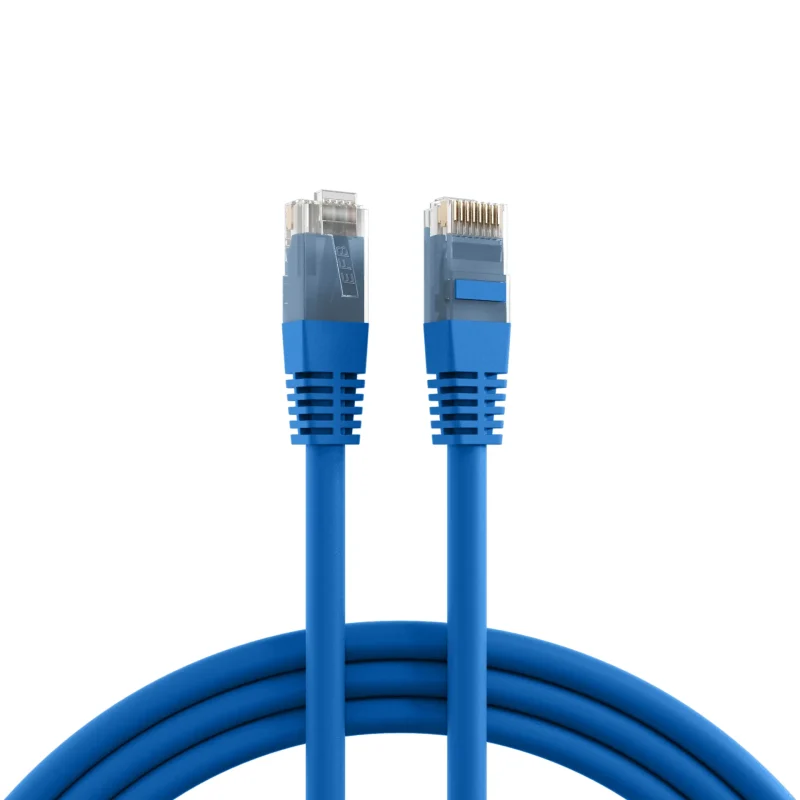 RJ45 Patchkabel Cat.6 U/UTP PVC CCA blau 0,25m
