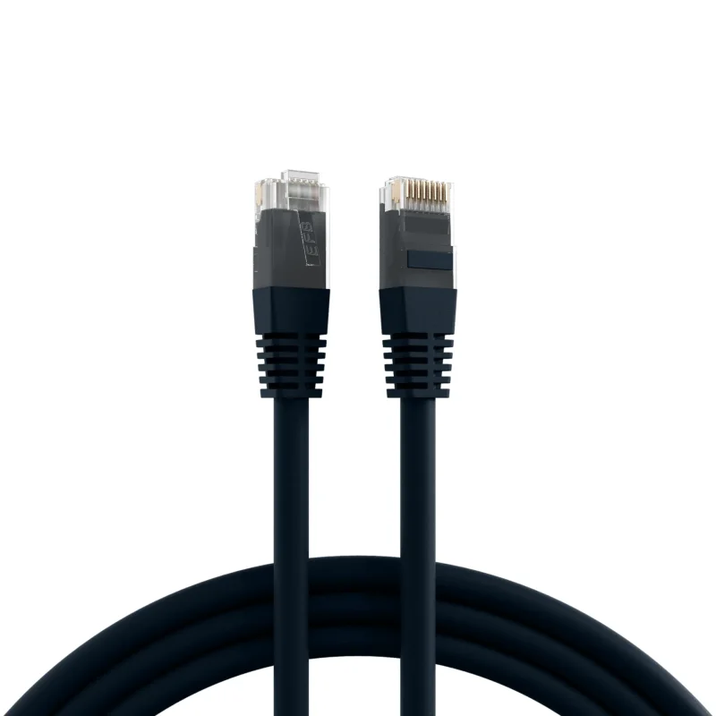 RJ45 Patchkabel Cat.6 U/UTP PVC CCA schwarz 0,25m