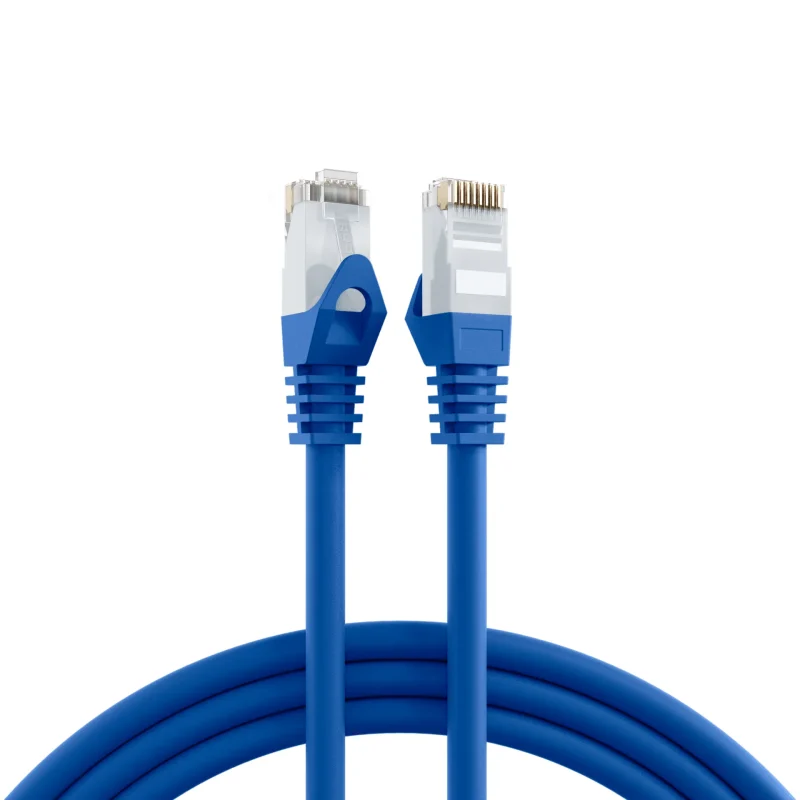 RJ45 Patchkabel Cat.6 U/UTP LSZH CCA blau 0,25m