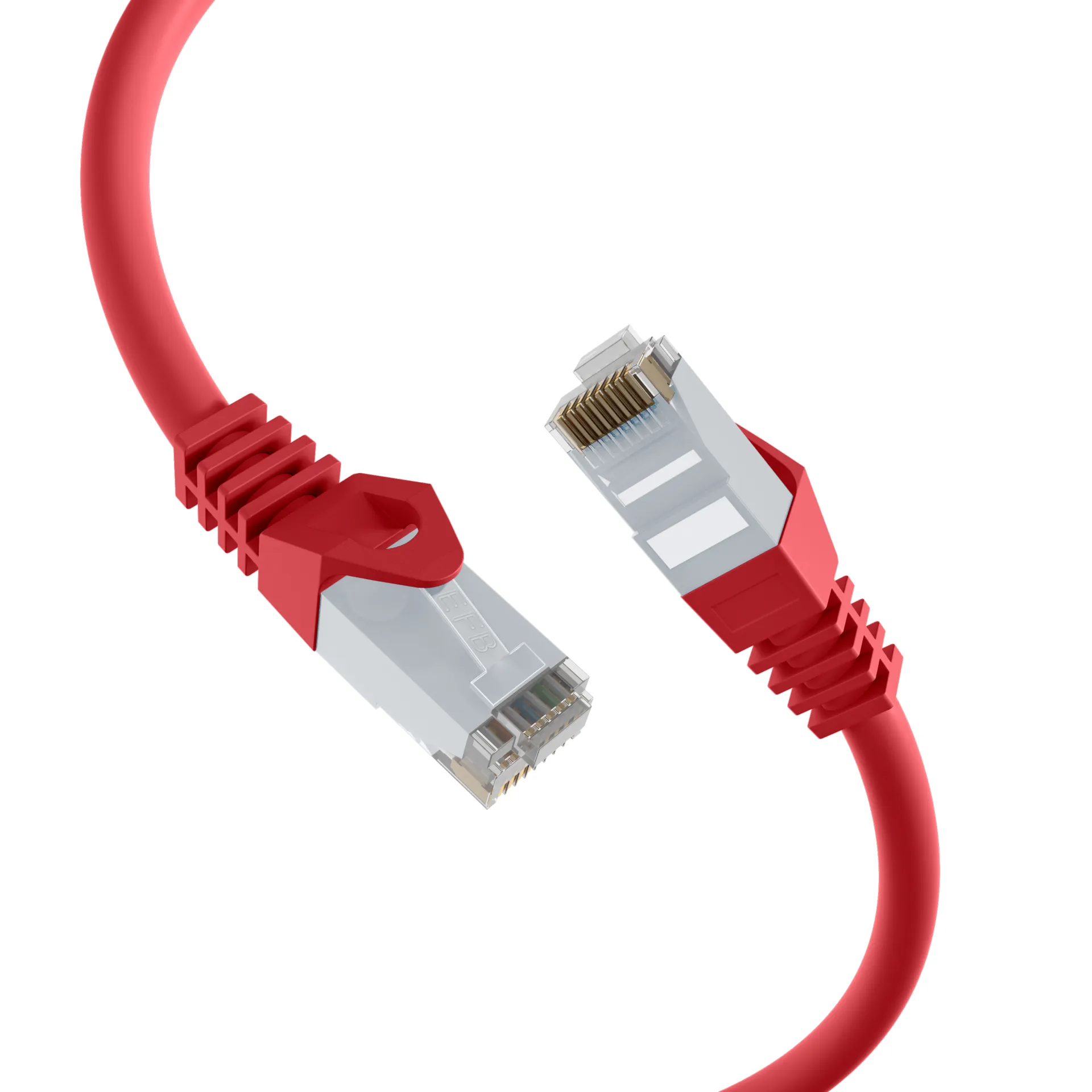 RJ45 Patchkabel Cat.6 U/UTP LSZH CCA rot 0,25m – Bild 2