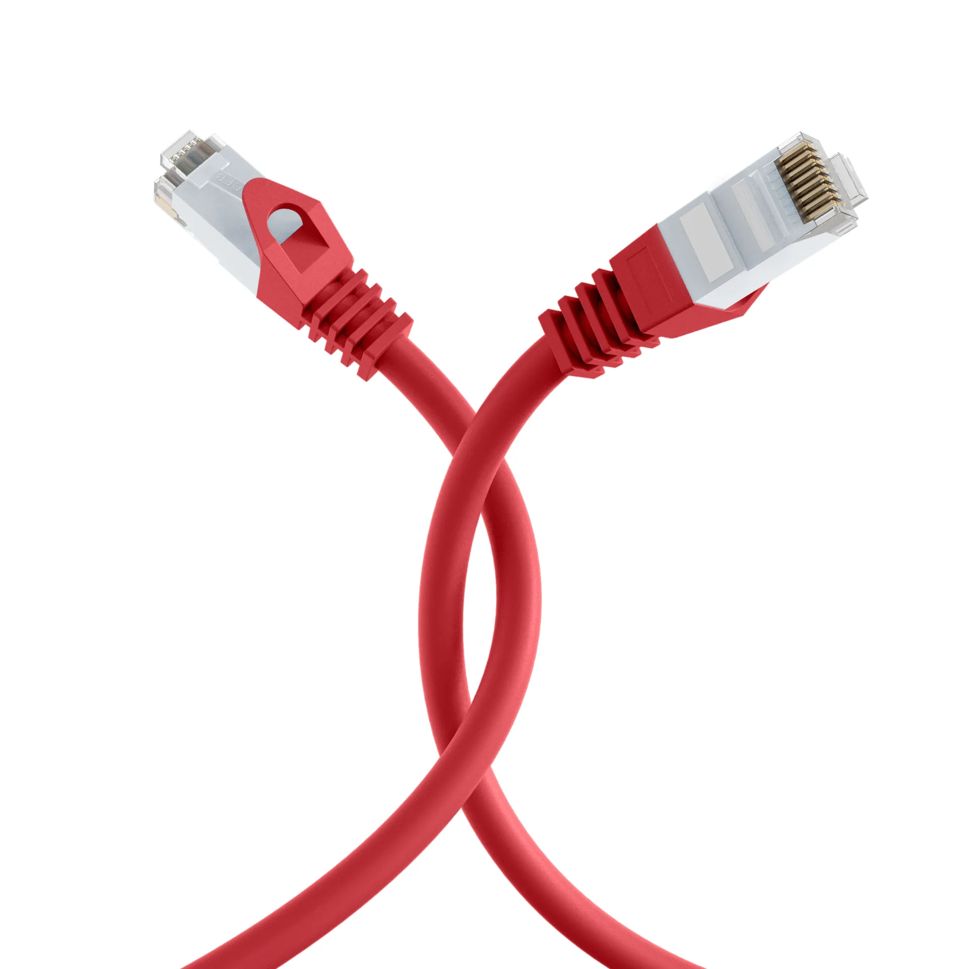 RJ45 Patchkabel Cat.6 U/UTP LSZH CCA rot 0,25m – Bild 4