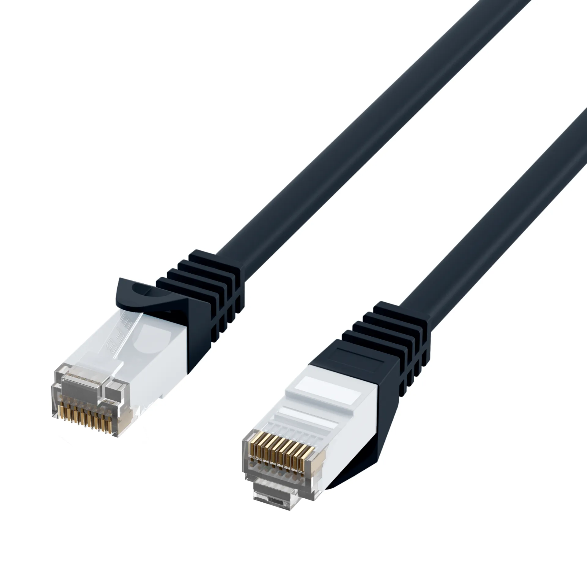 RJ45 Patchkabel Cat.6 U/UTP LSZH CCA schwarz 0,25m – Bild 3