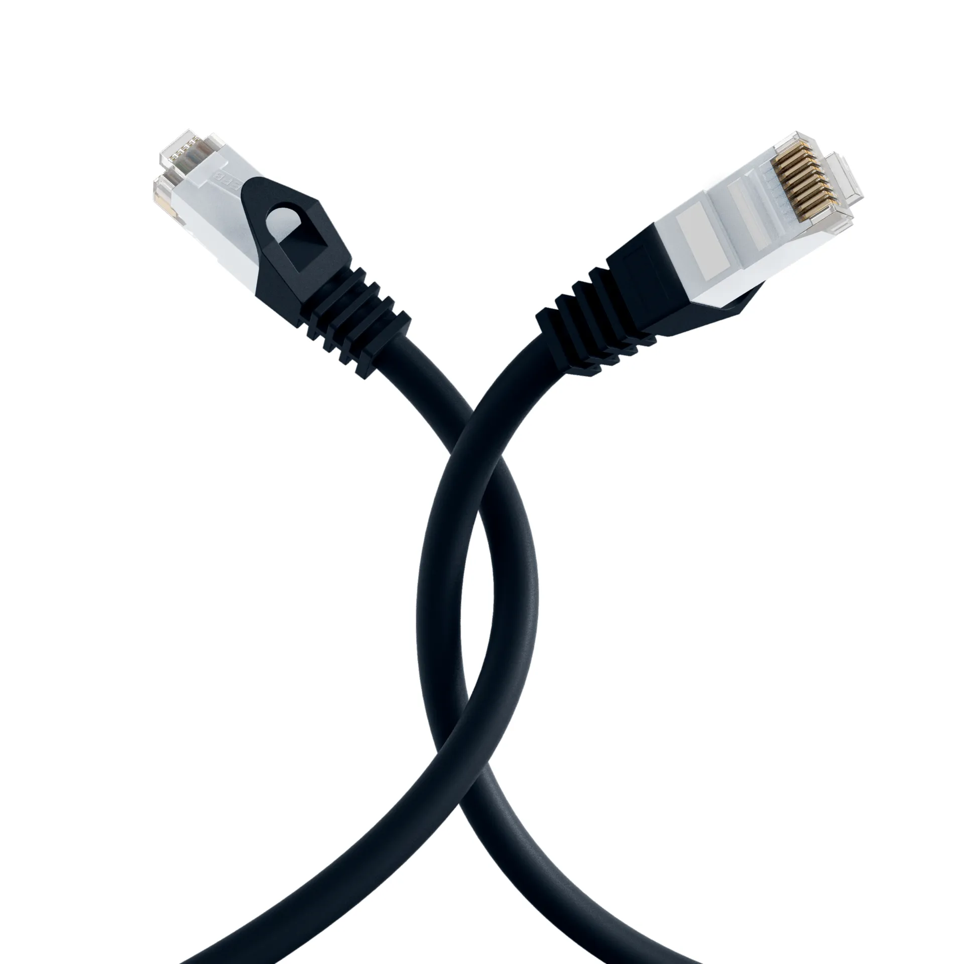 RJ45 Patchkabel Cat.6 U/UTP LSZH CCA schwarz 0,25m – Bild 4