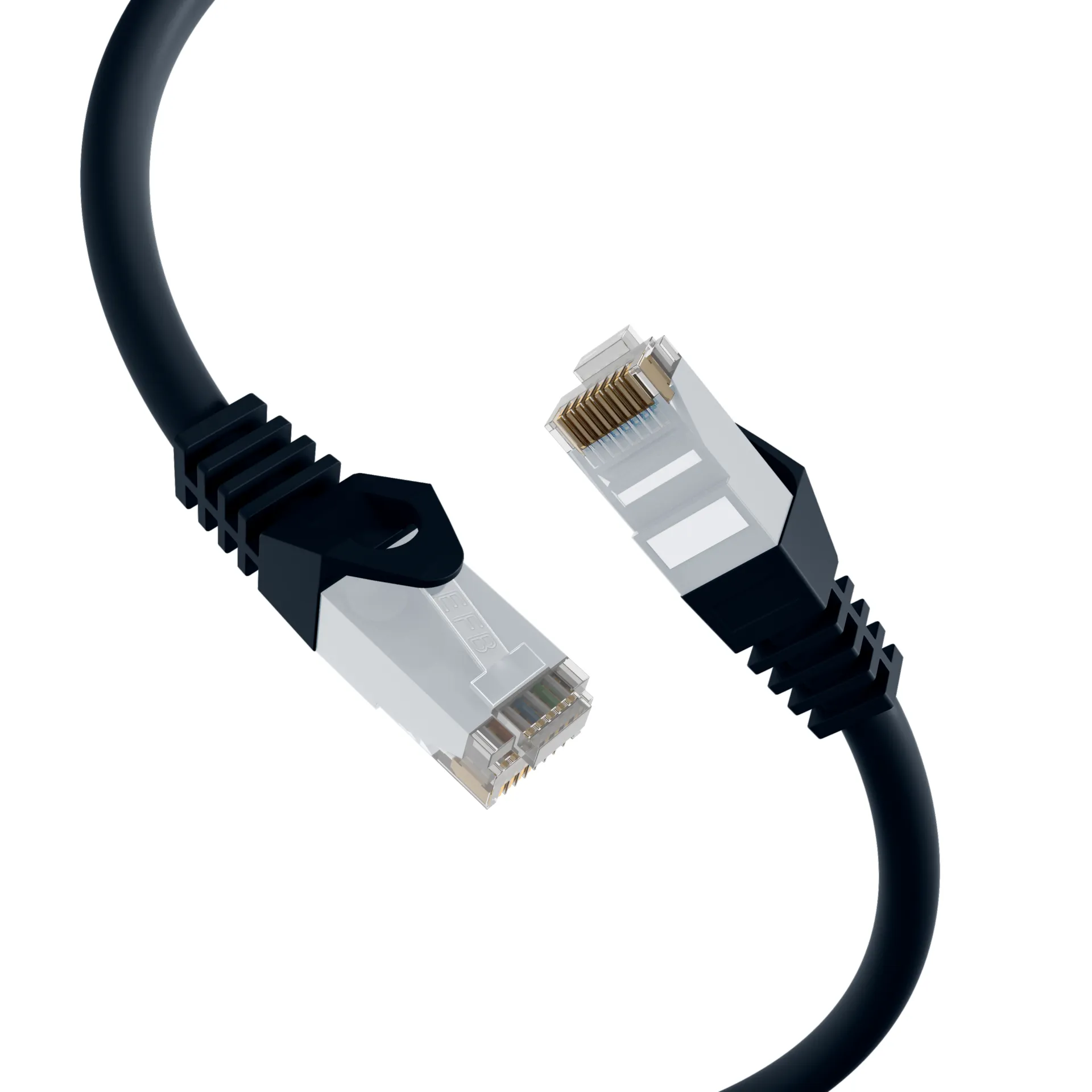 RJ45 Patchkabel Cat.6 U/UTP LSZH CCA schwarz 15m – Bild 2